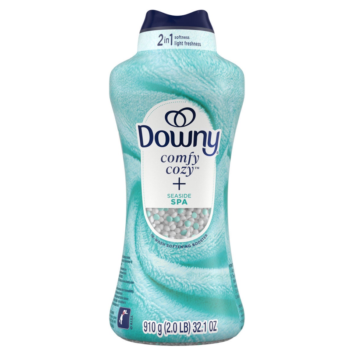 Downy Comfy Cozy In-wash Softening Booster Beads, Seaside Spa, 31.2 oz