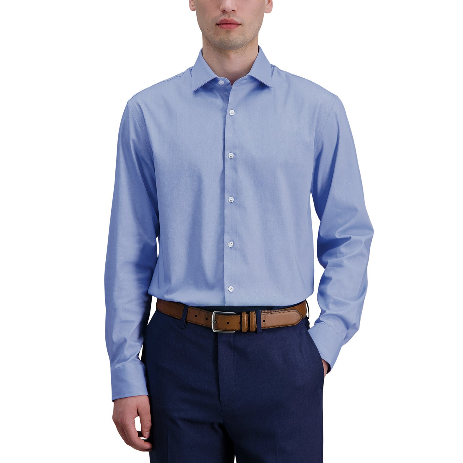 Haggar Men's Button-Up Dress Shirt