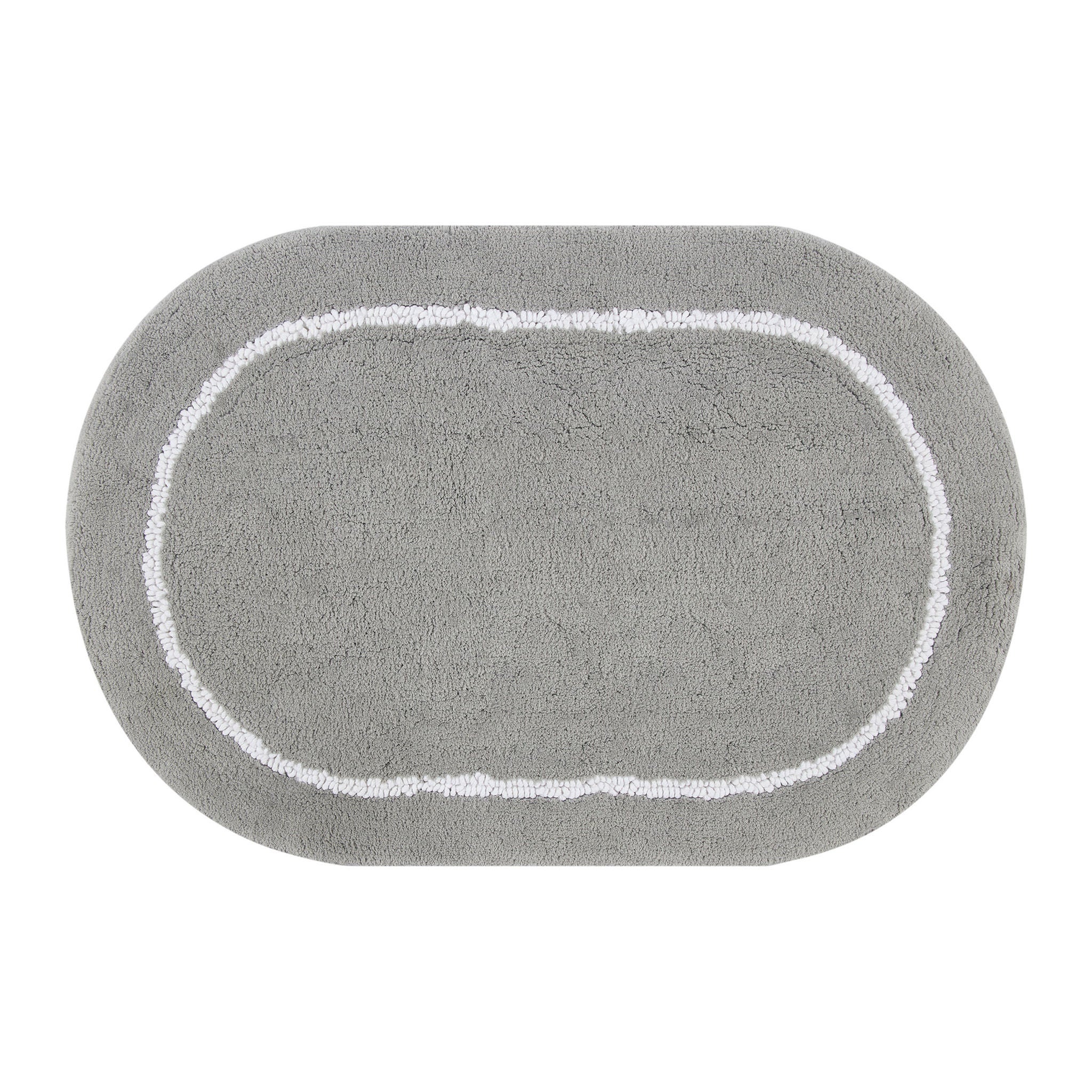 Oval Border Bath Rug