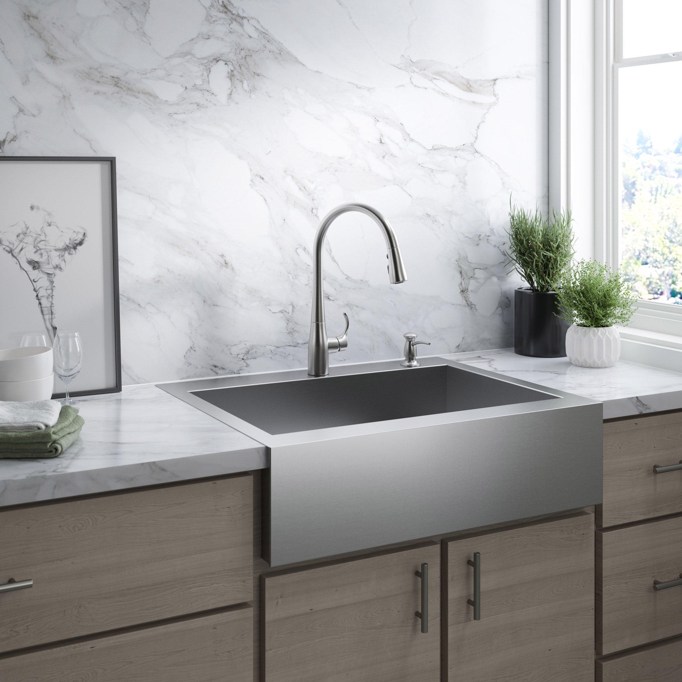 Kohler Stainless Steel 36” Apron Front Sink