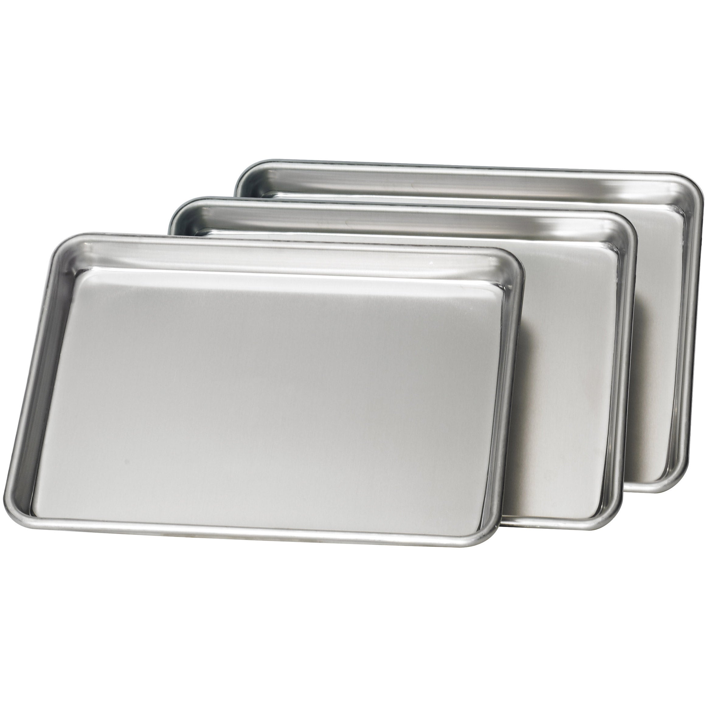Tramontina Aluminum Baking Sheet Pan, Quarter Size, 9.5"L x 13"W, 3 ct
