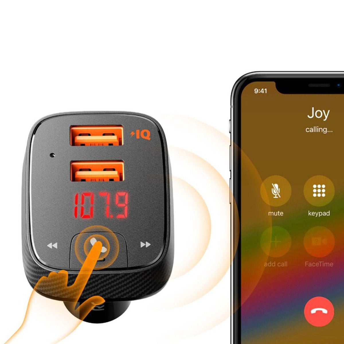 Anker Roav SmartCharge F2 Bluetooth FM Transmitter Car Kit, 2-pack
