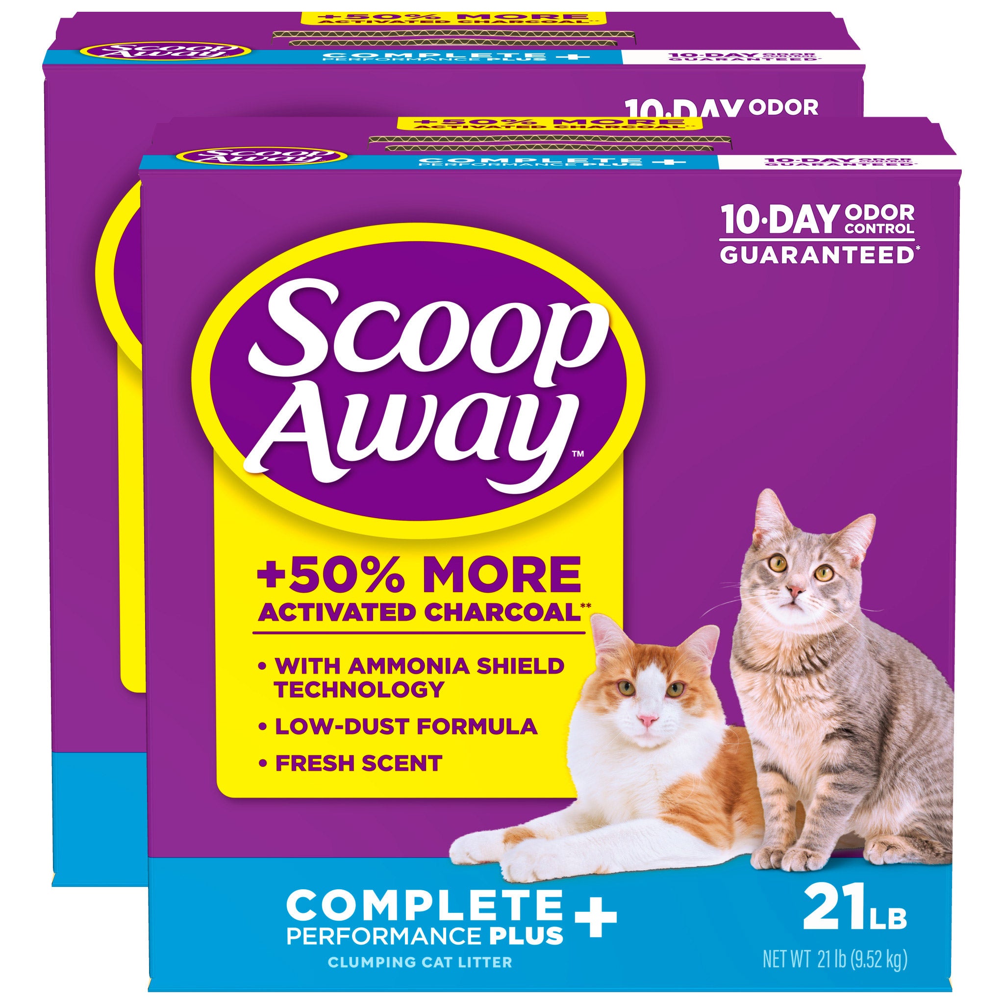 Scoop Away Complete Performance Plus, Scented Cat Litter, 42 Pounds