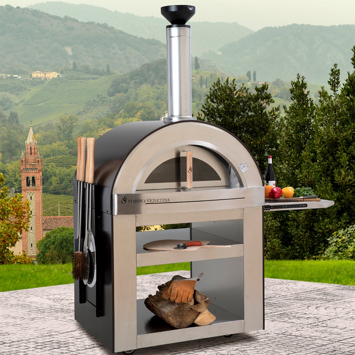 Forno Venetzia Torino 500 Outdoor Wood Burning Pizza Oven
