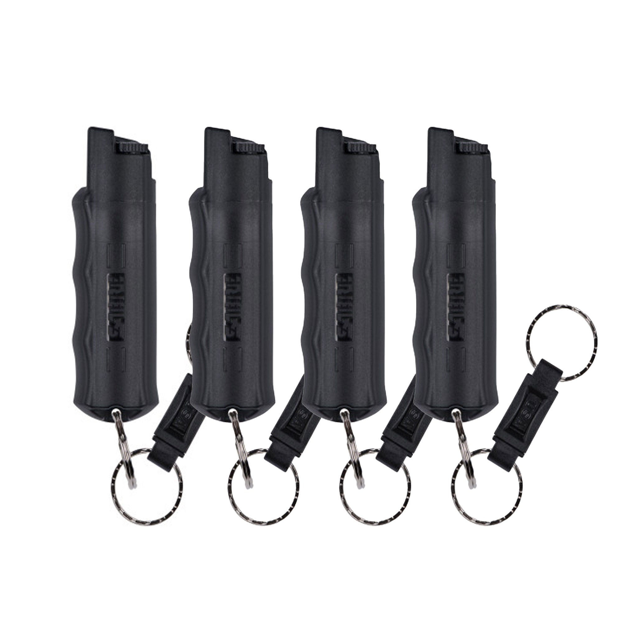SABRE Pepper Spray with Quick Release Key Ring, 4-pack