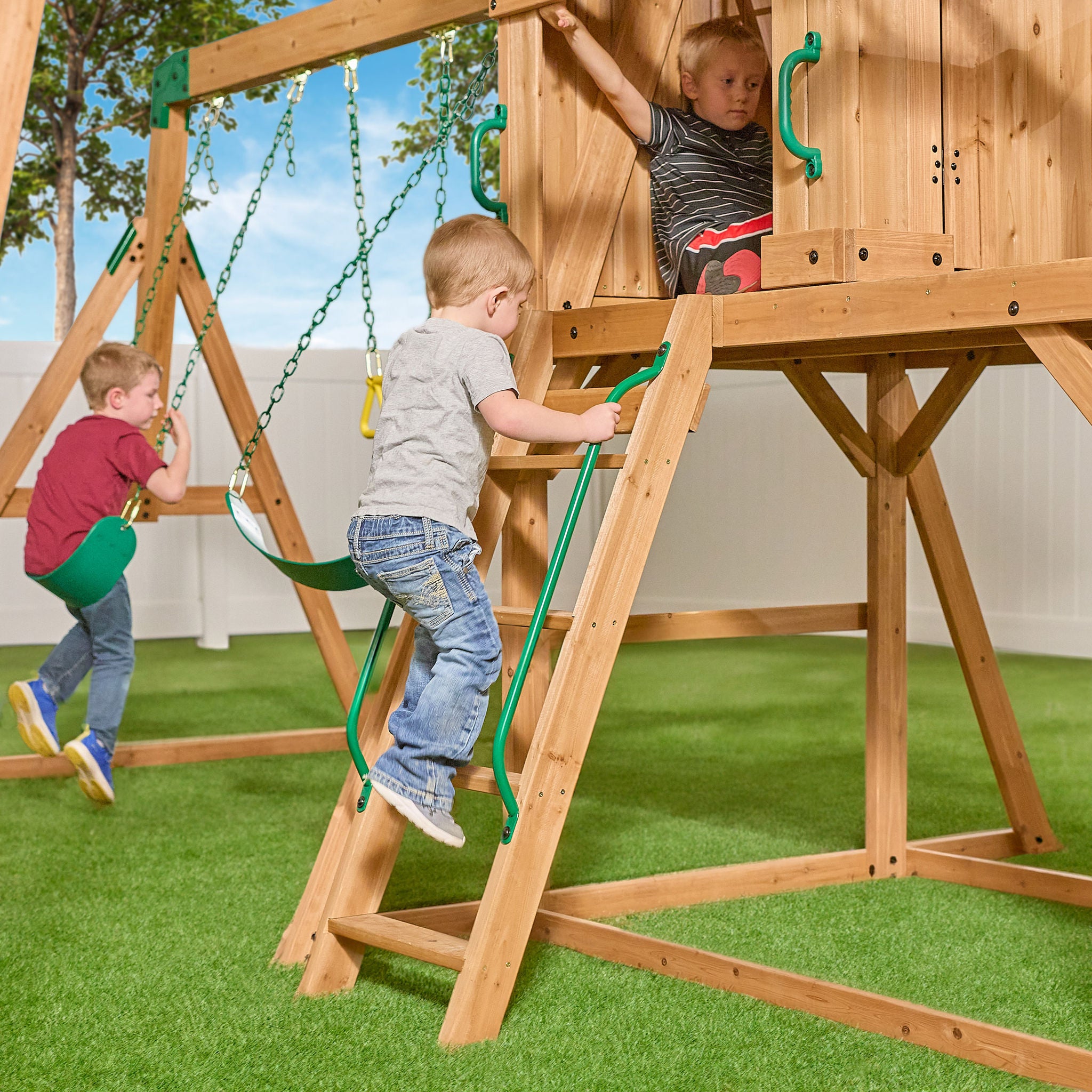 Backyard Discovery Edgewood Swing Set - Do It Yourself