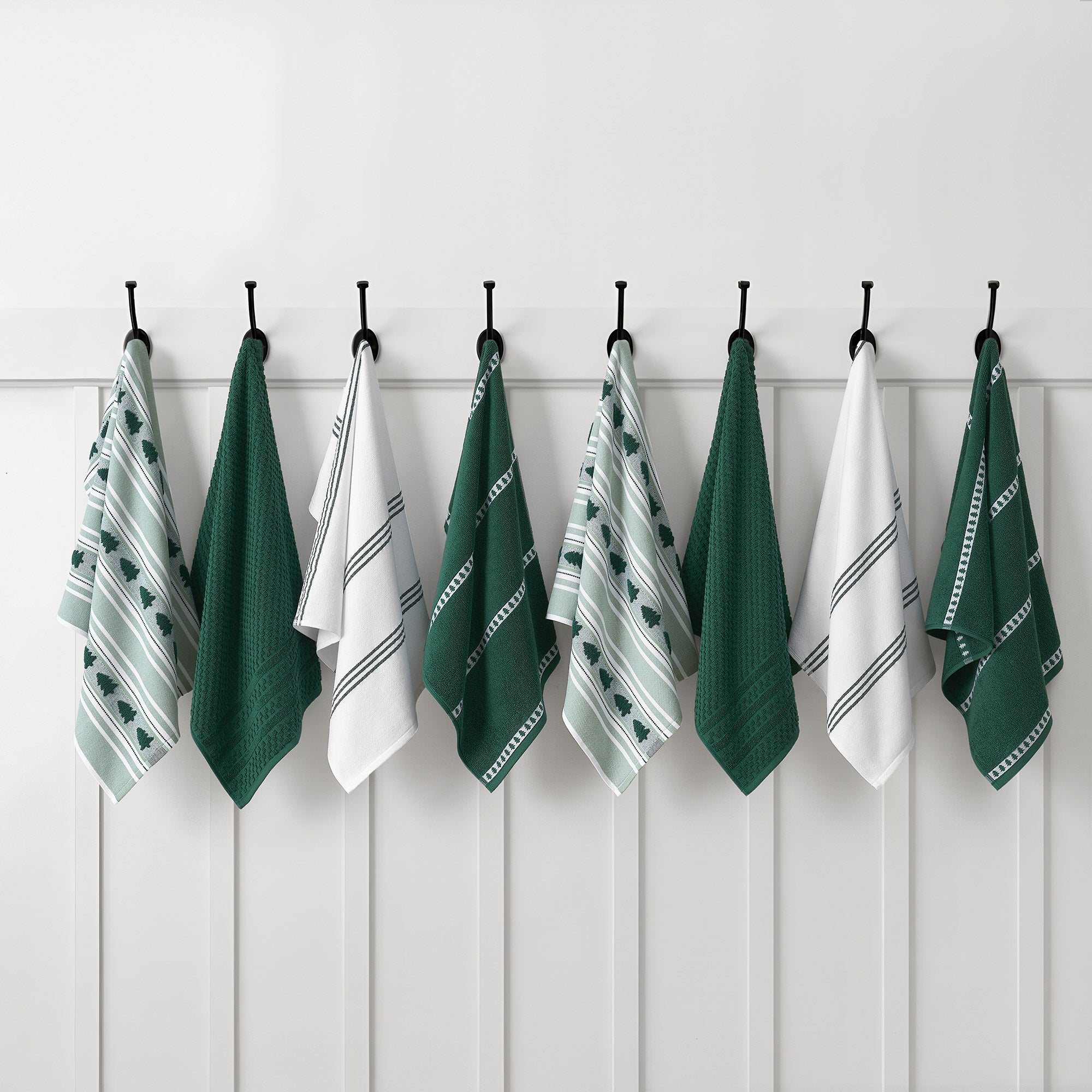 Holiday Kitchen Towels, 8-pack