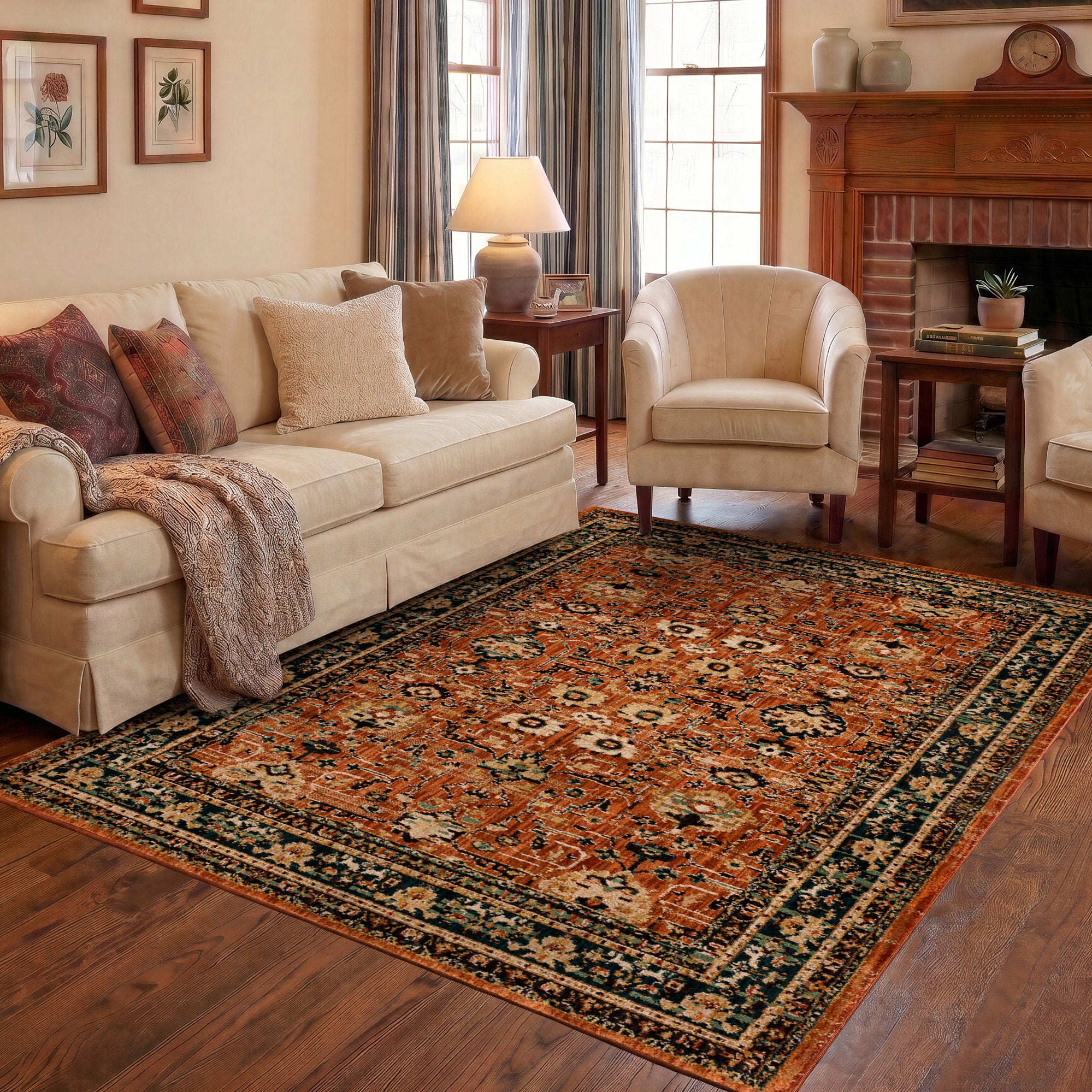 Mohawk Home Spice Market Area Rug, Zahara Spice, 5'3" x 7'