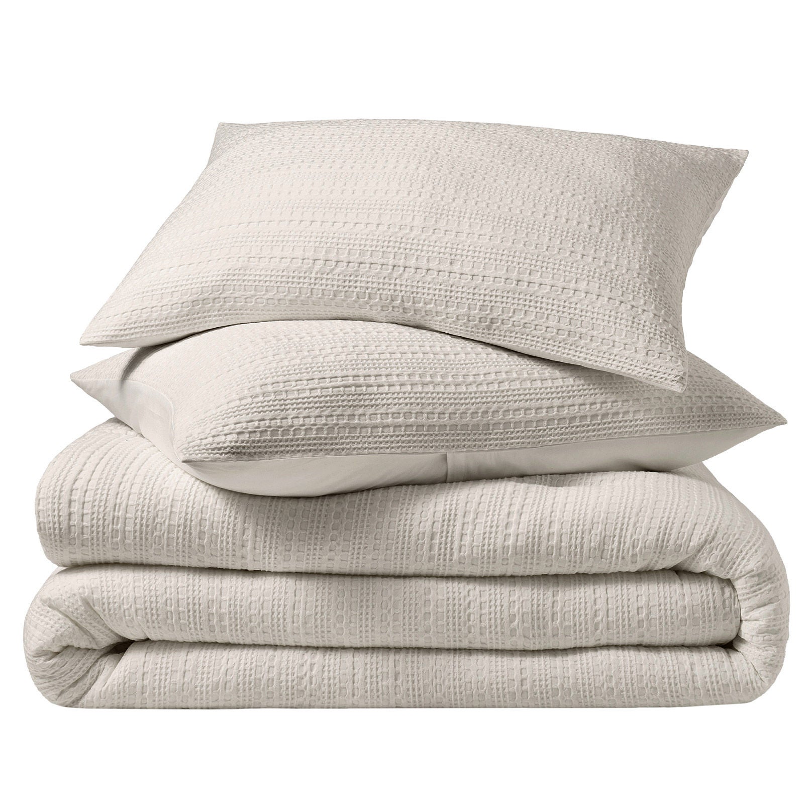 EVERGRACE 3-piece Microfiber Waffle Comforter Set