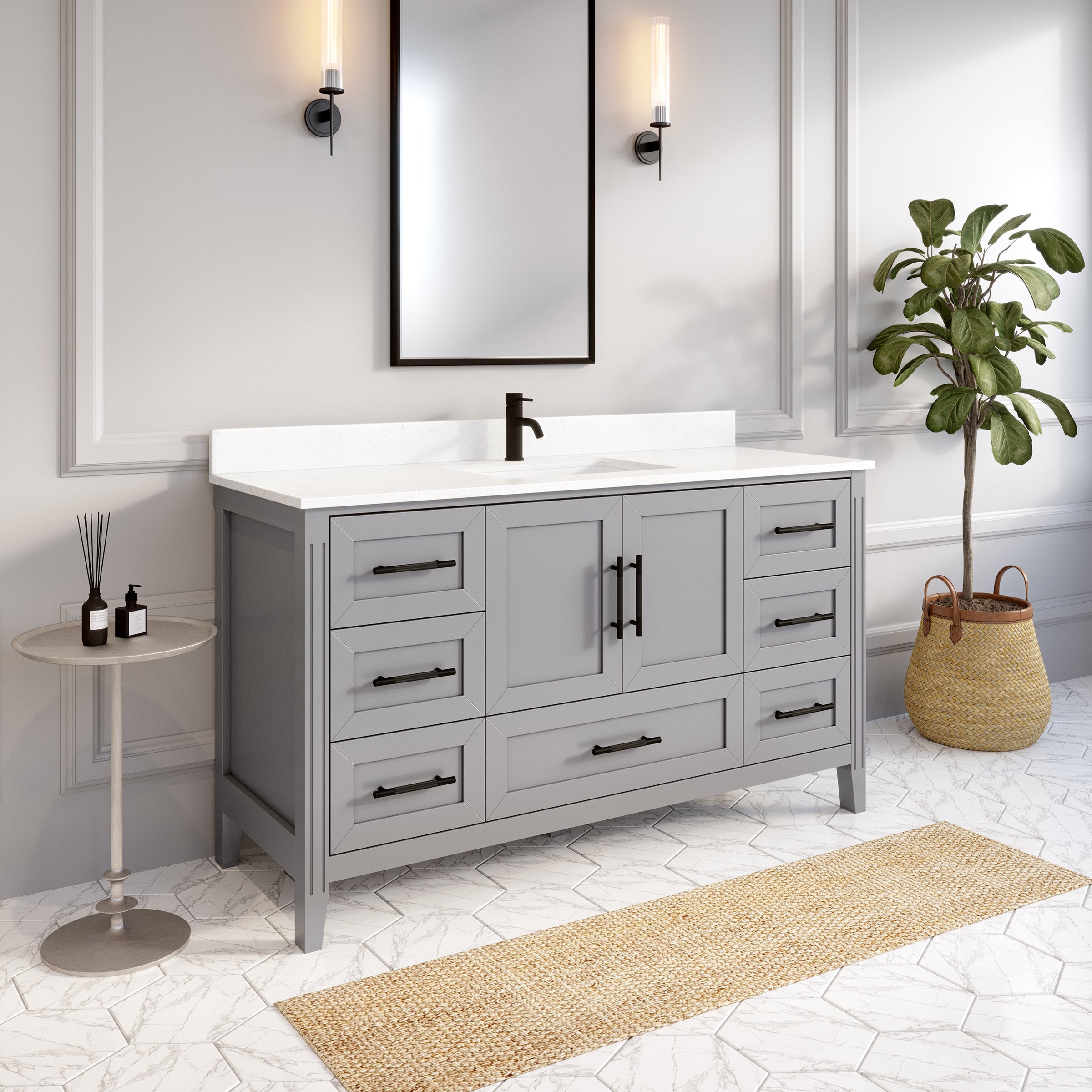 Hudson Gray Bath Vanity by Studio Bathe