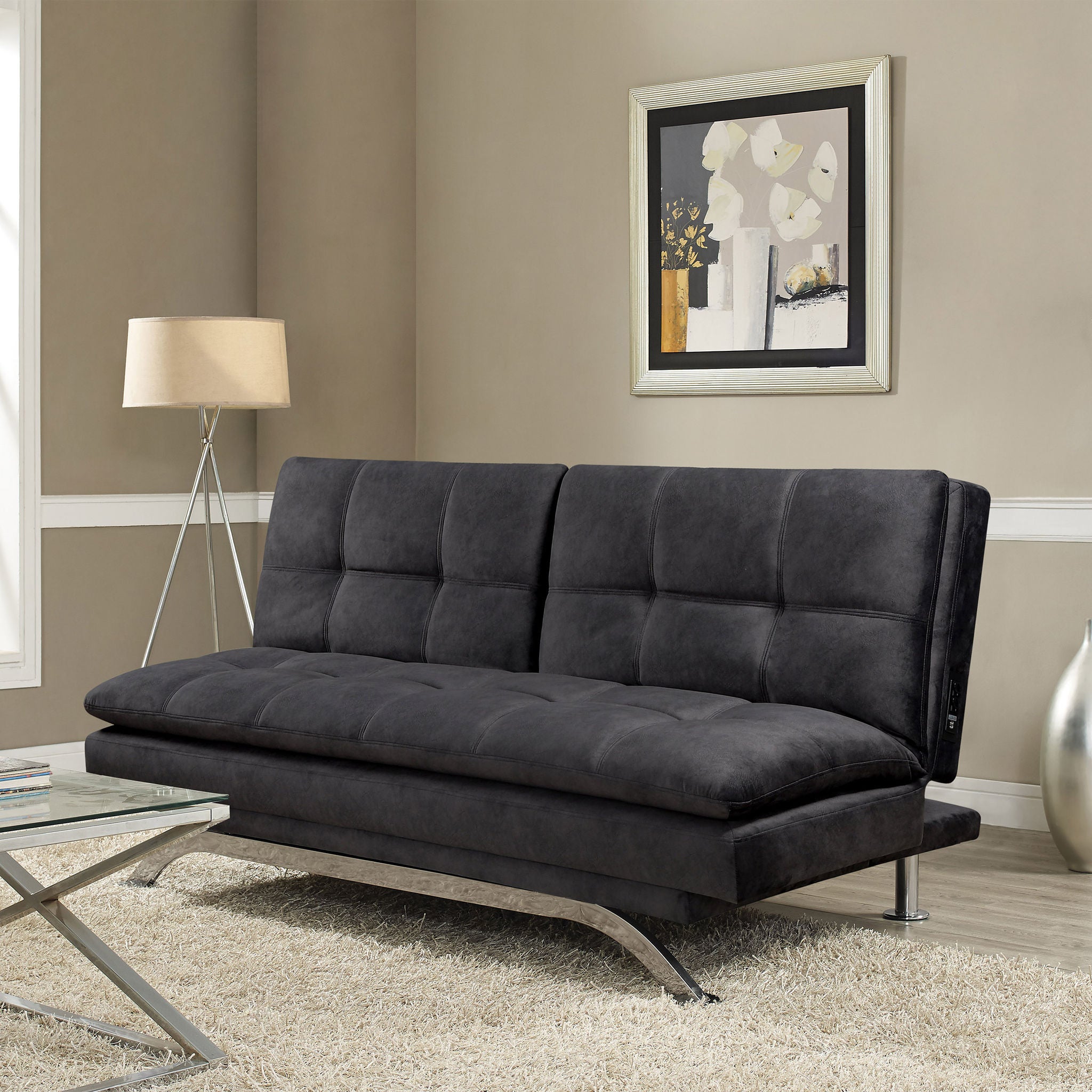 Aurora Beautyrest Fabric Euro Lounger