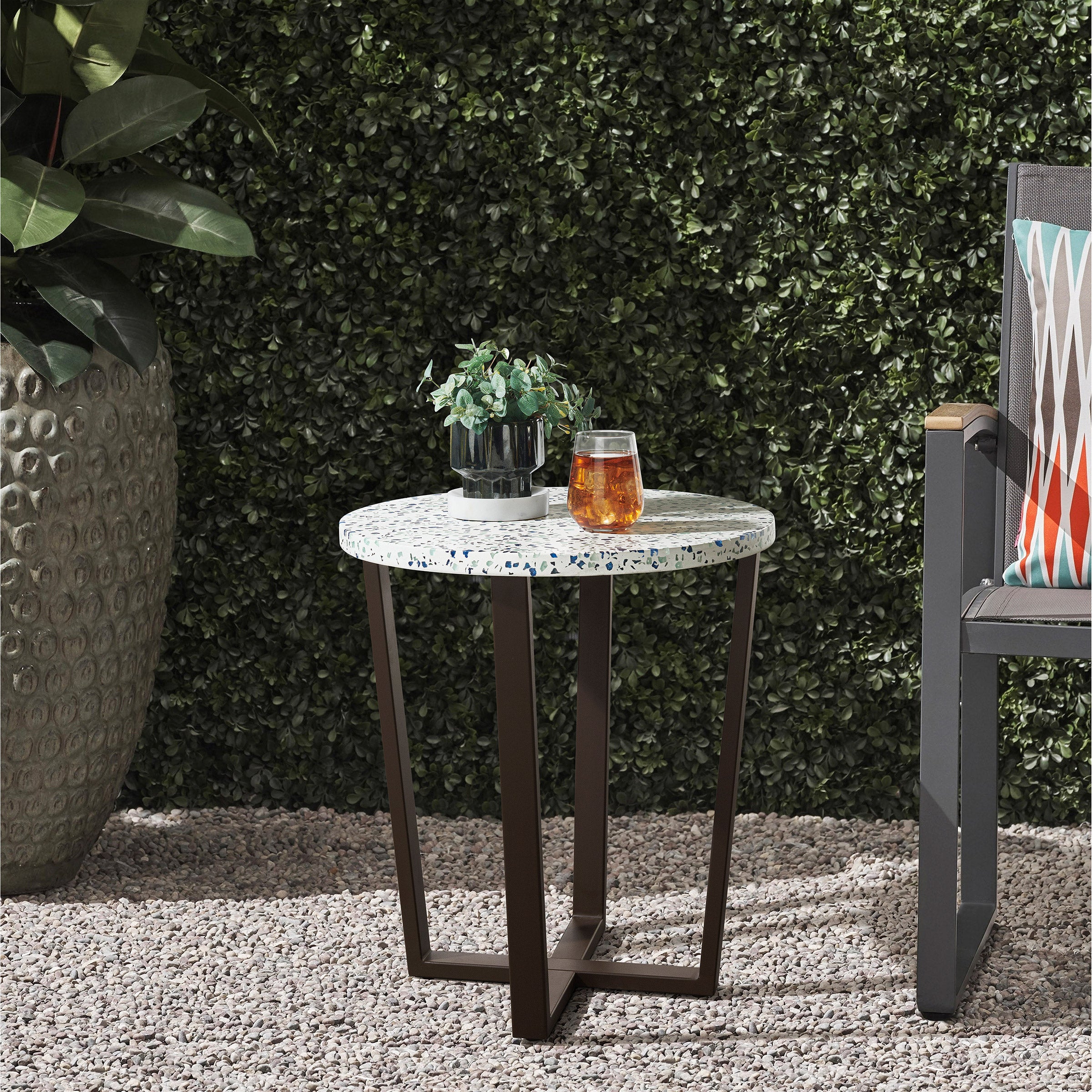 Aria Terrazzo Outdoor Patio Table