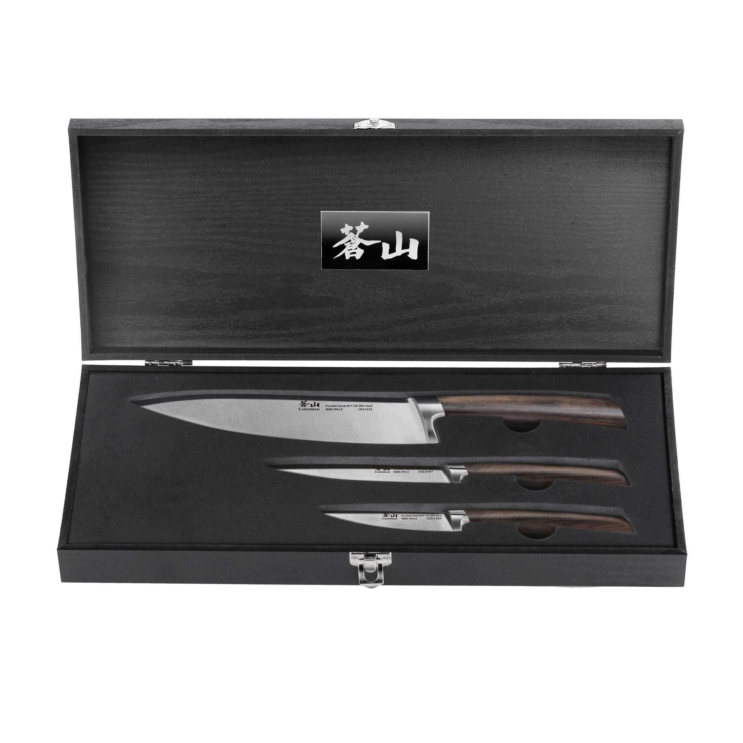 Cangshan A Series 3-piece Swedish Steel Forged Knife Set
