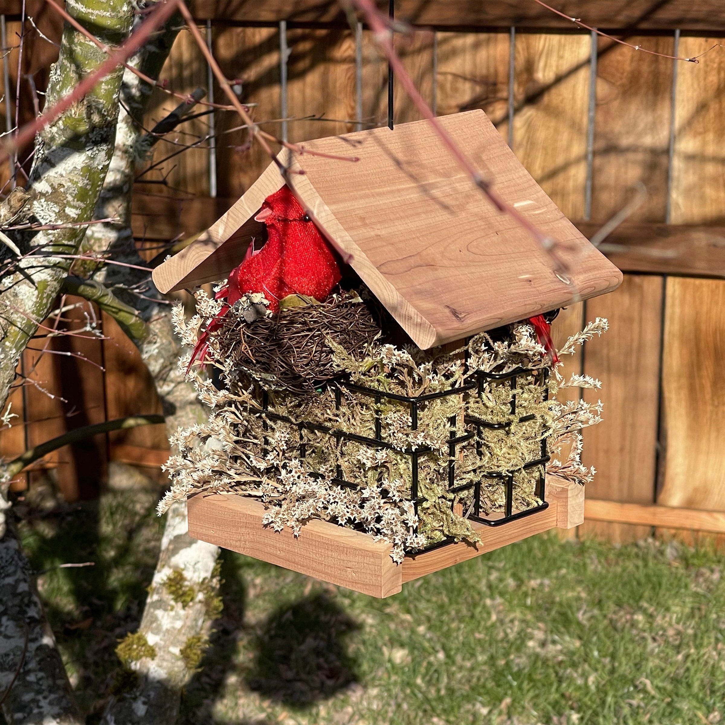 Birdhouse Hanging Suet Feeder