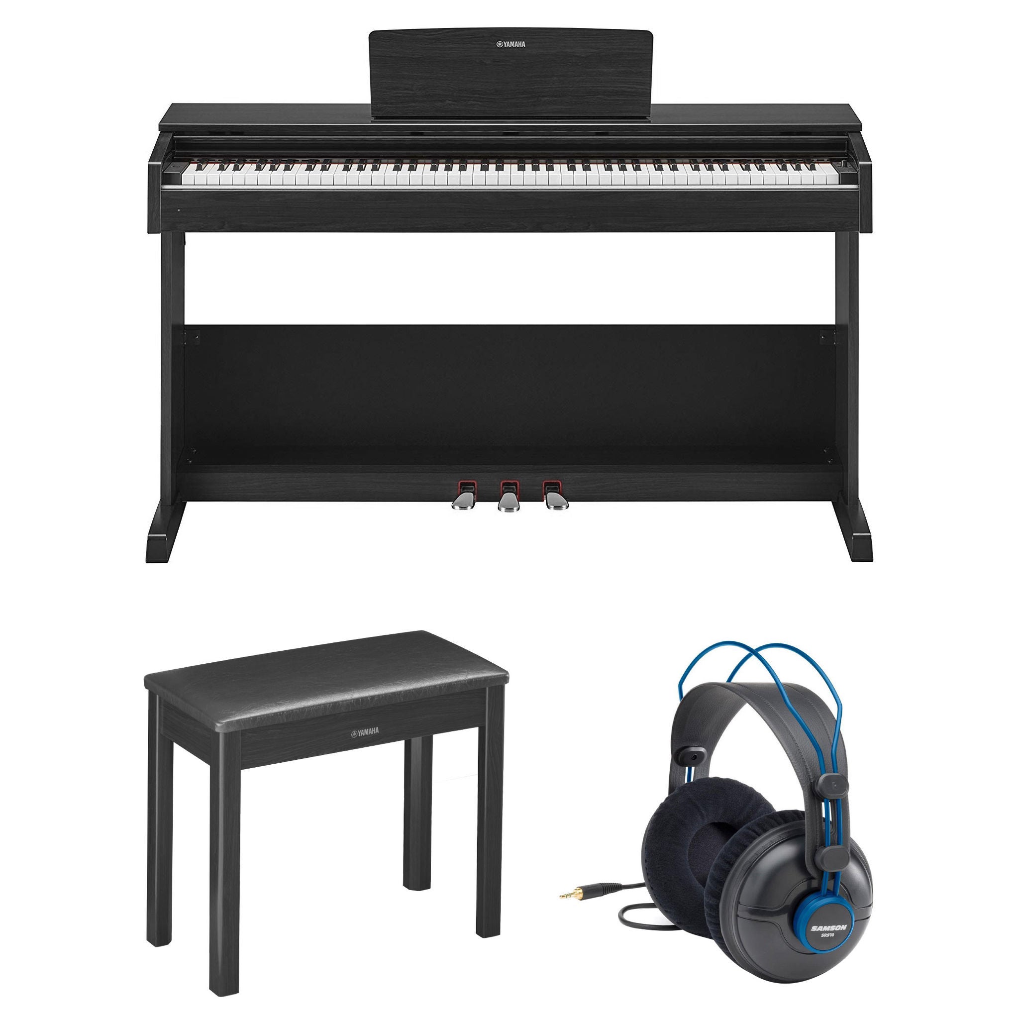 Yamaha YDP103B Full-size Touch-Sensitive Keyboard Bundle