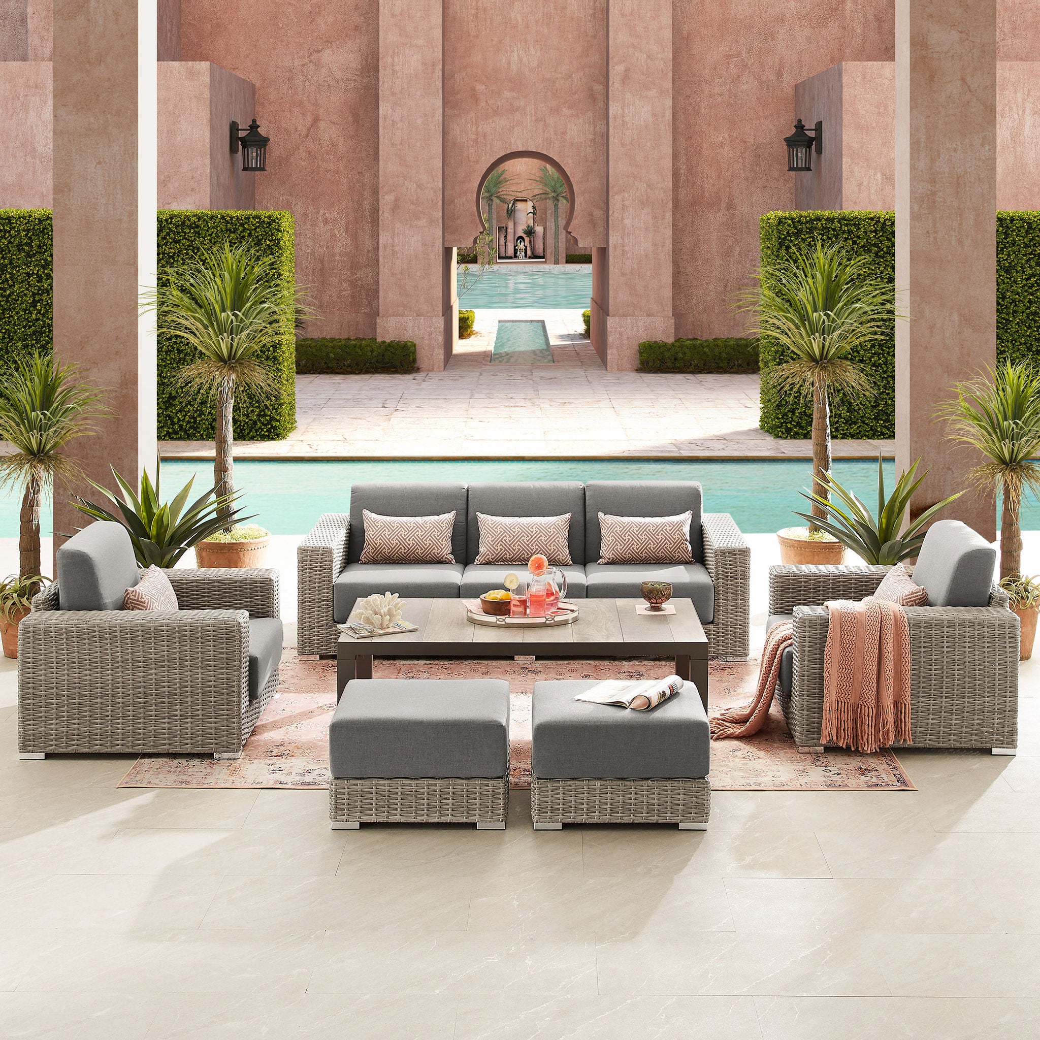 Sirio Eden 6-piece Outdoor Patio Deep Seating Set