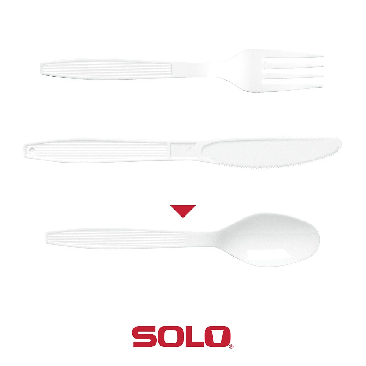 Solo Heavyweight Plastic Spoon, White, 500-count