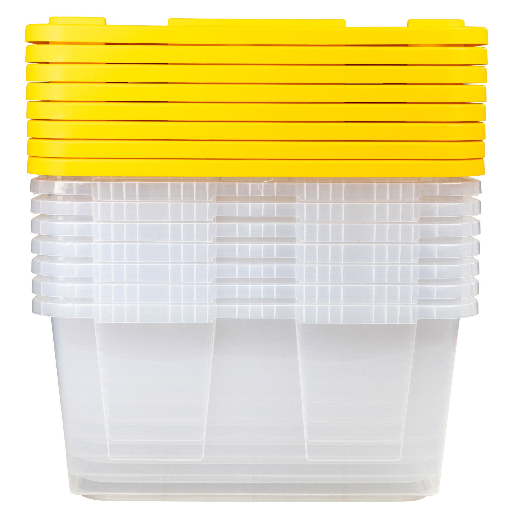 Greenmade 27 Gallon Clear Storage Bin, 8‑pack