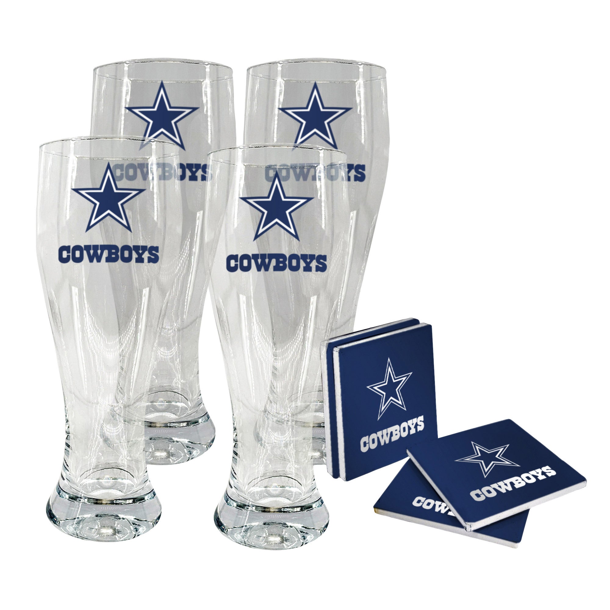 NFL Pilsner & Coaster Set
