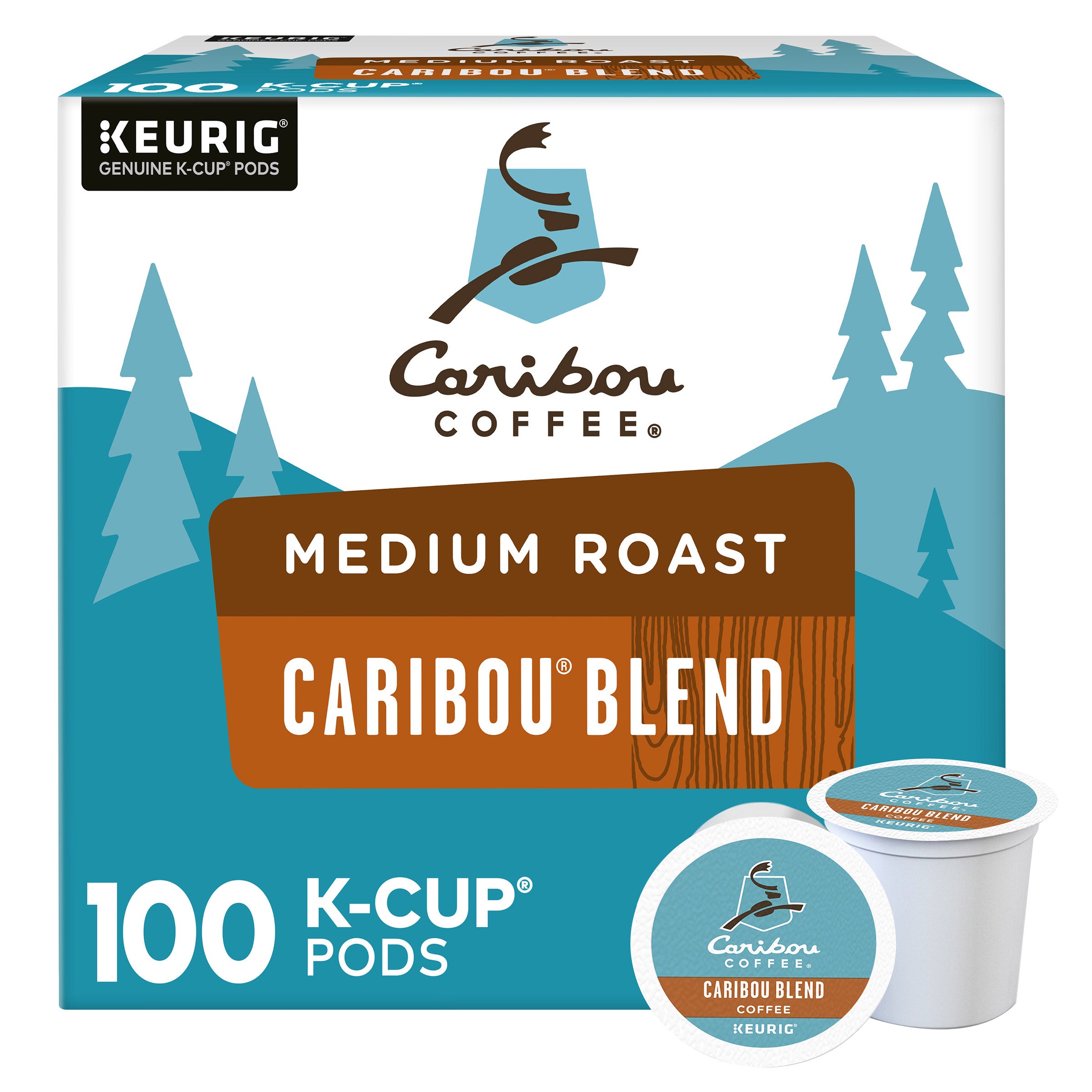Caribou Coffee Caribou Blend K-Cup Pod, 100-count
