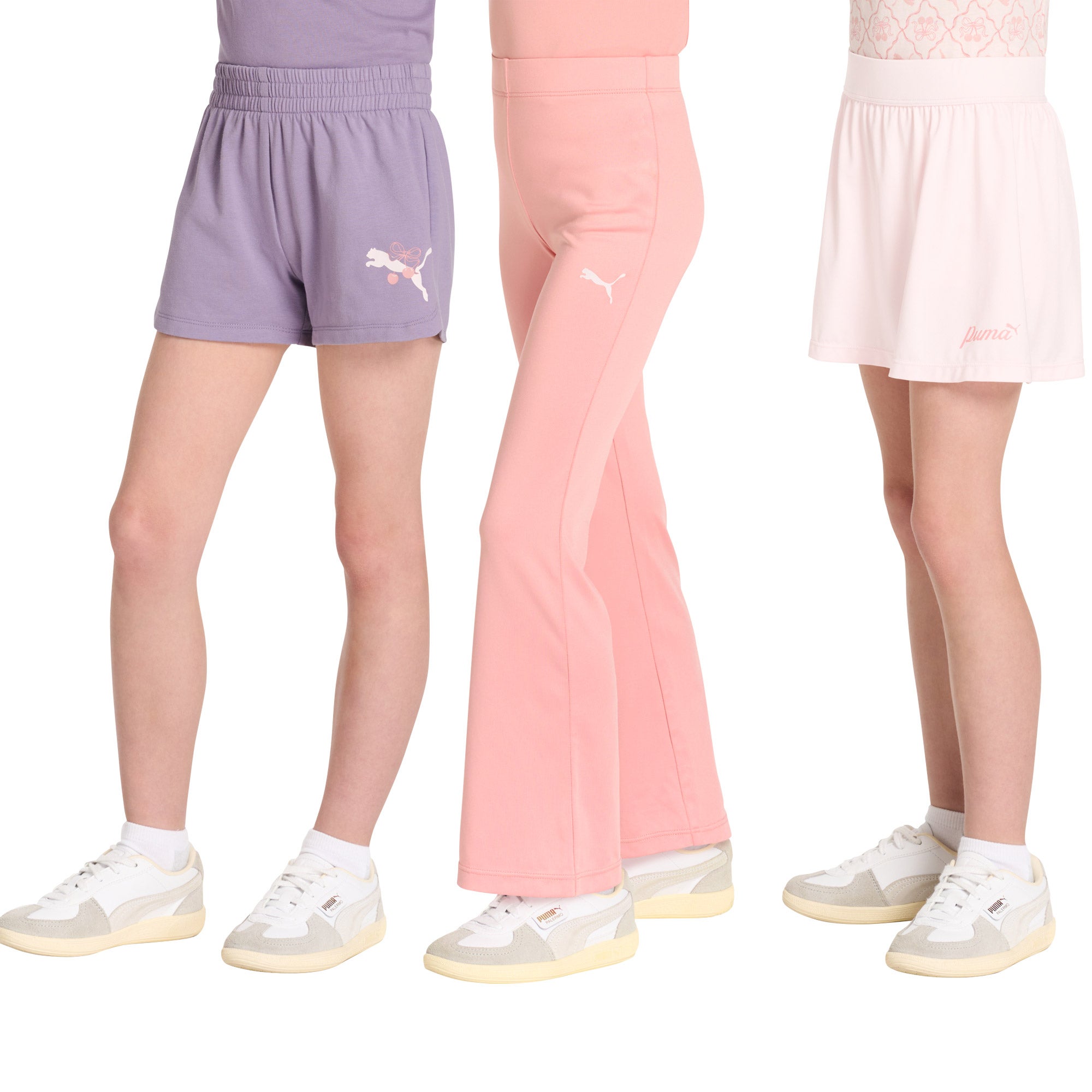 Puma Kids' 3-pack Skort, Short & Flare Legging