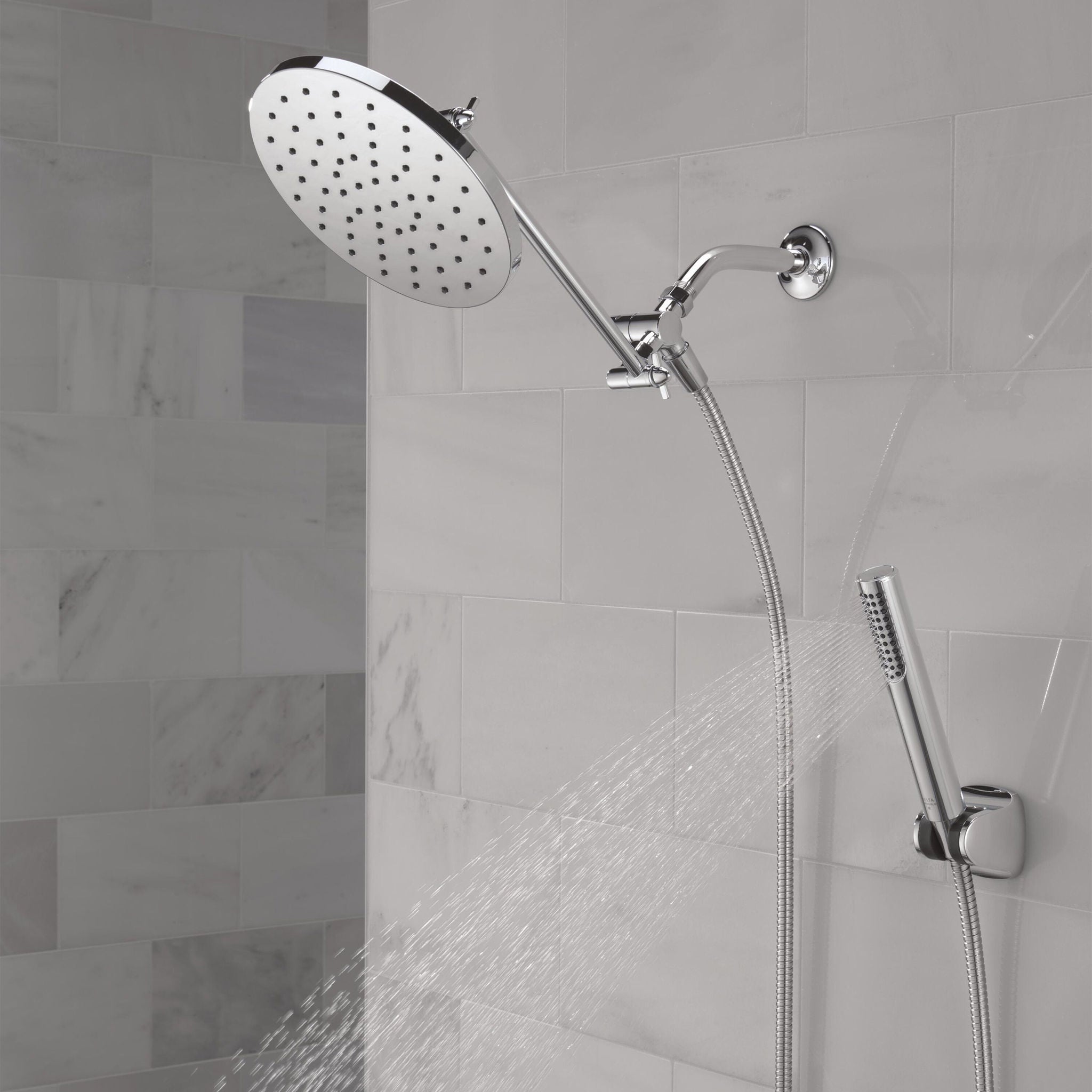Delta Adjustable Shower Head with Hand Shower