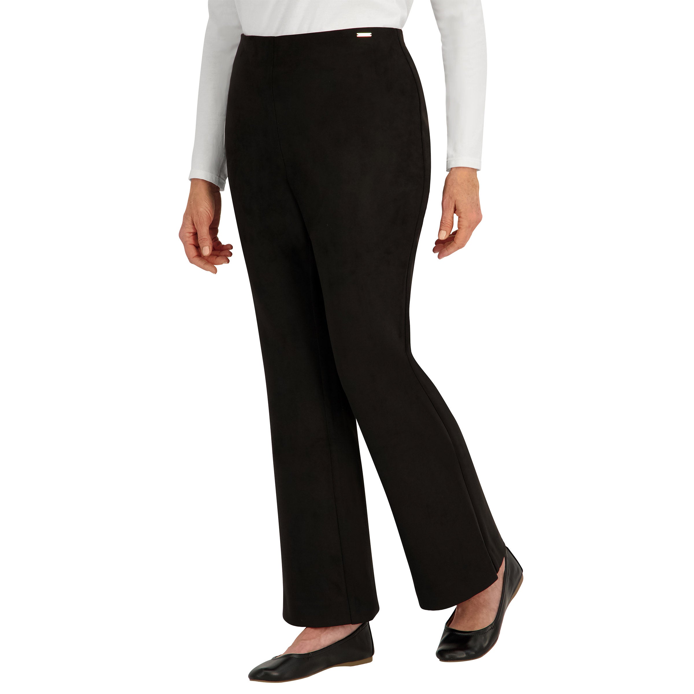 Anne Klein Women's Faux Suede Flare Pant