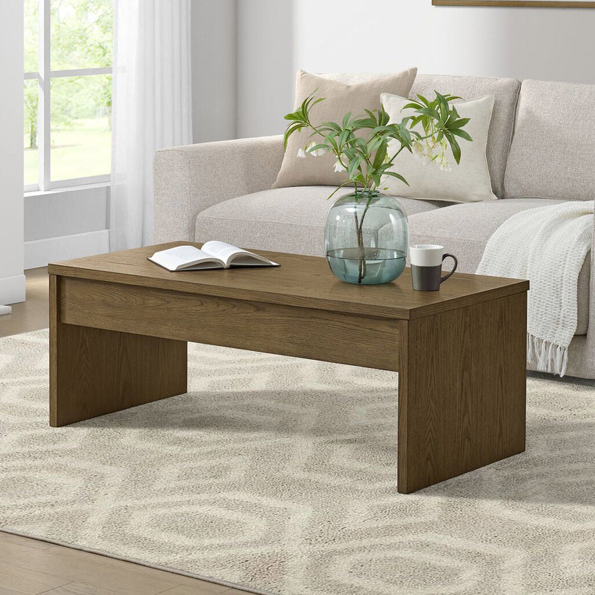 Whitlee Lift-Top Coffee Table, Brown