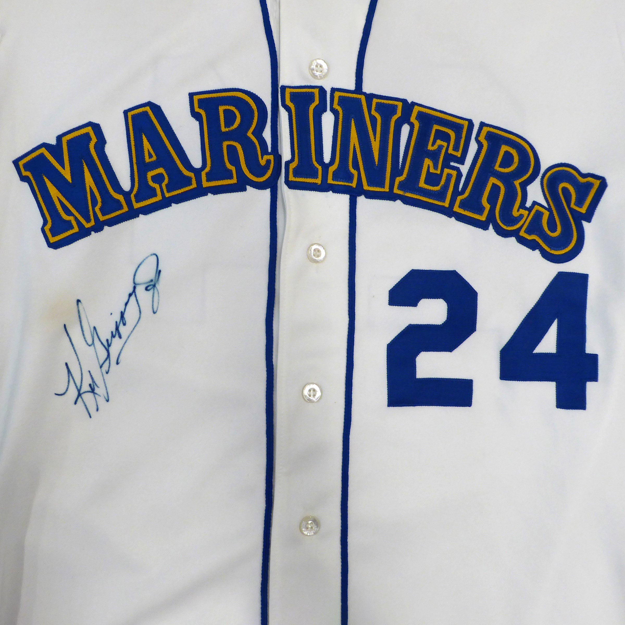 Seattle Mariners Ken Griffey Jr. Autographed White 1989 White Rawlings Rookie Jersey Size 40 Beckett