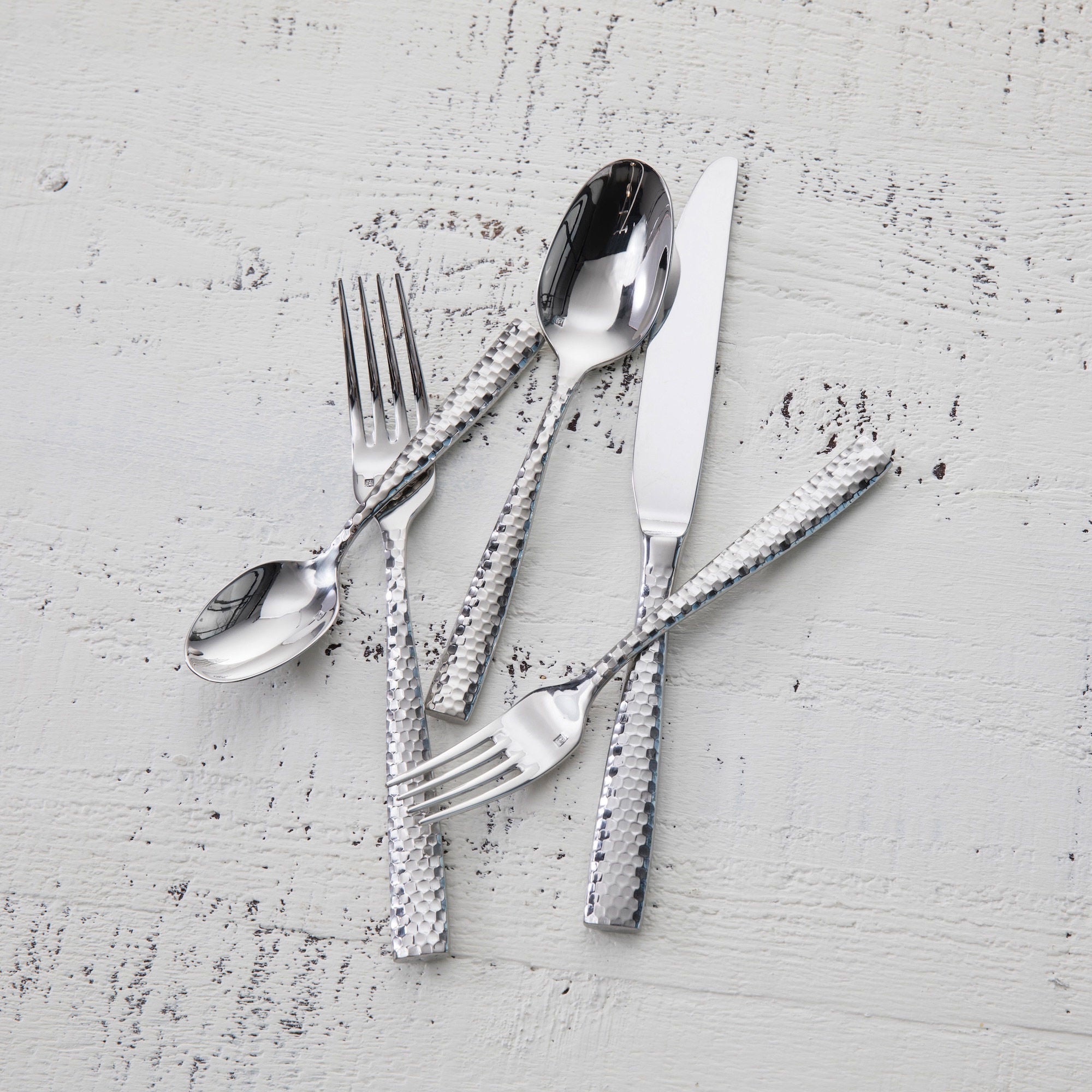 Fortessa Lucca Faceted 20-piece Flatware Set