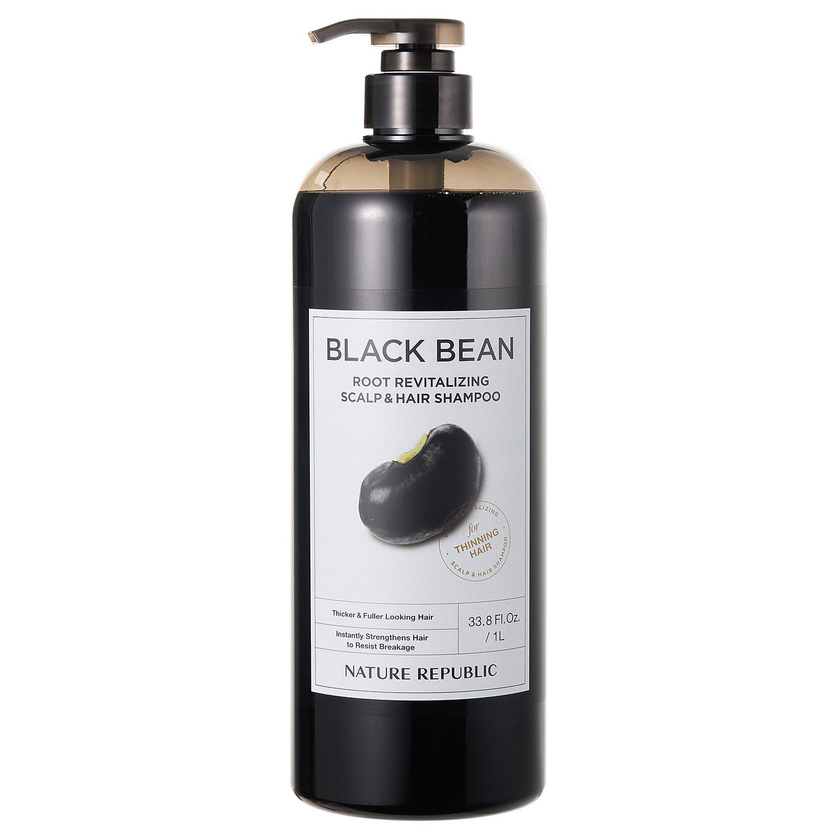 Nature Republic Black Bean Anti-Hair Loss Shampoo, 33.8 fl oz