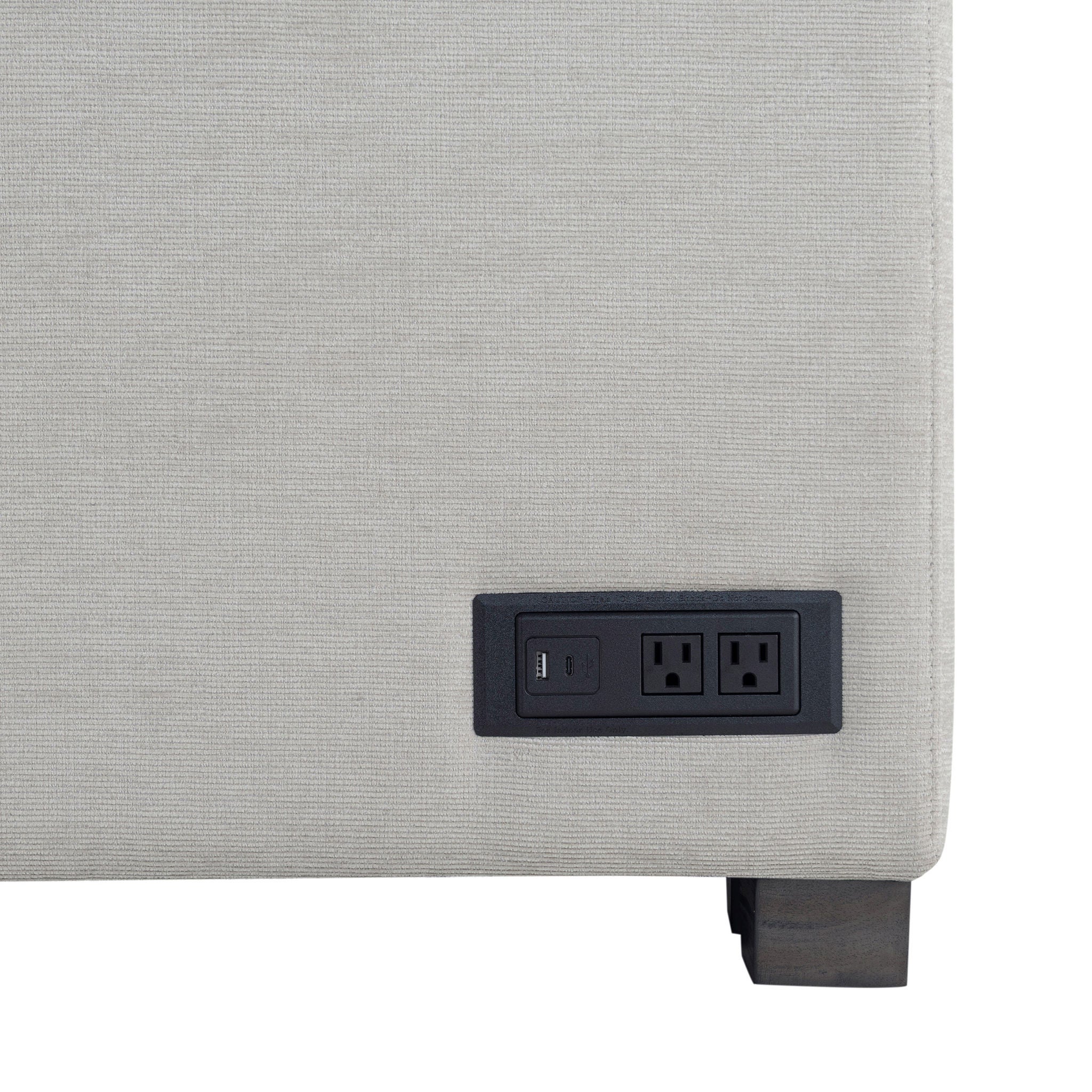 Coddle Cameron Convertible Sofa with Reversible Chaise and Storage, Beige