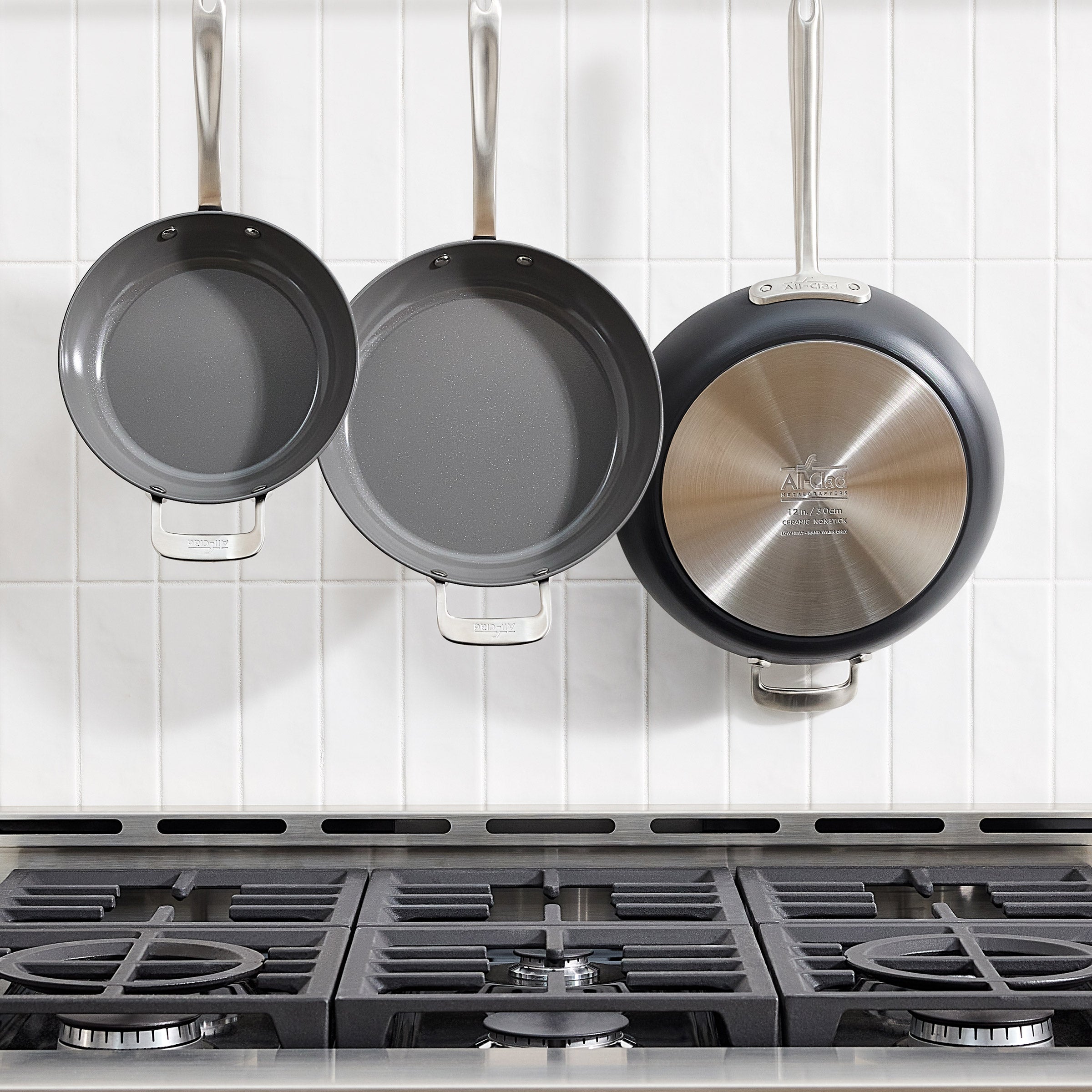 All-Clad Ceramic Nonstick Fry Pan Set, 3-piece