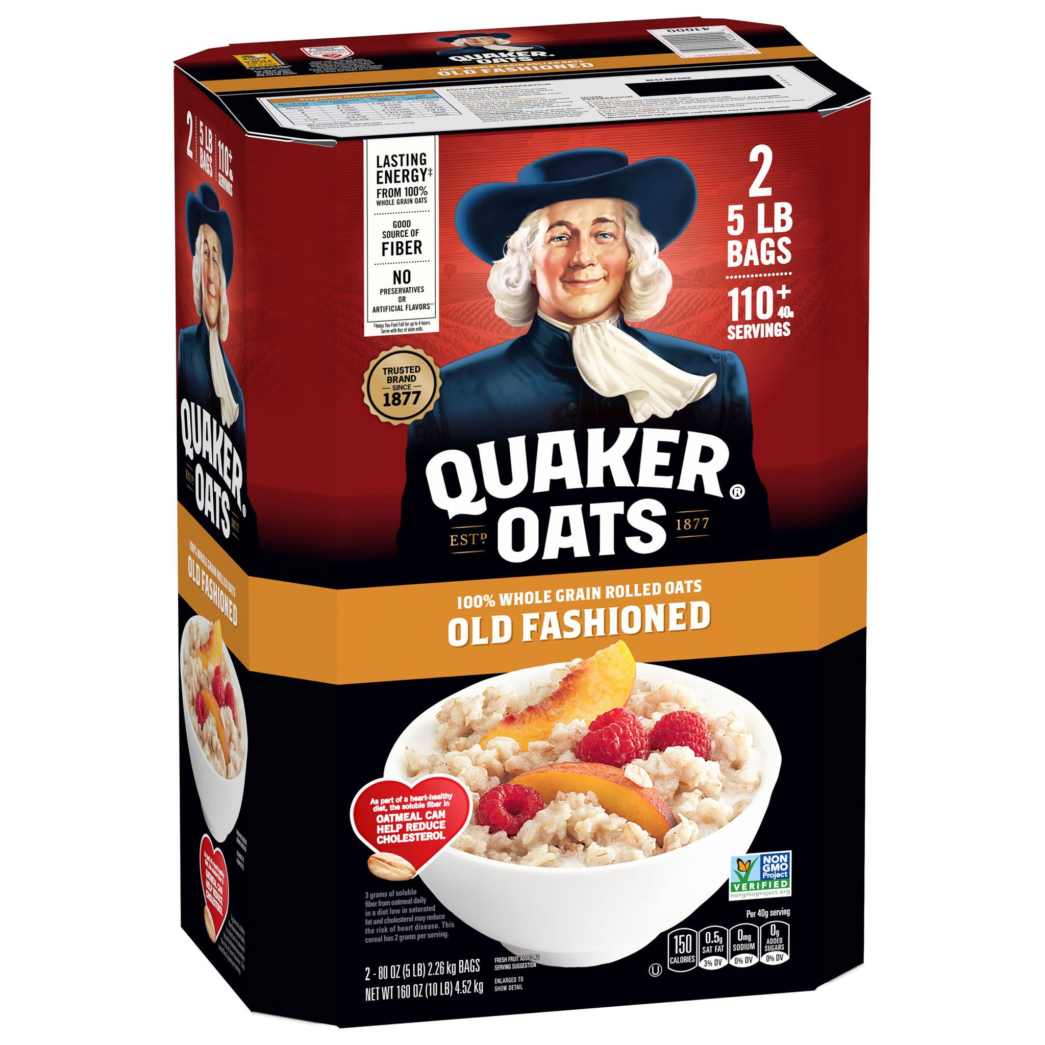 Quaker Oats Old Fashioned Rolled Oats, 10 lbs