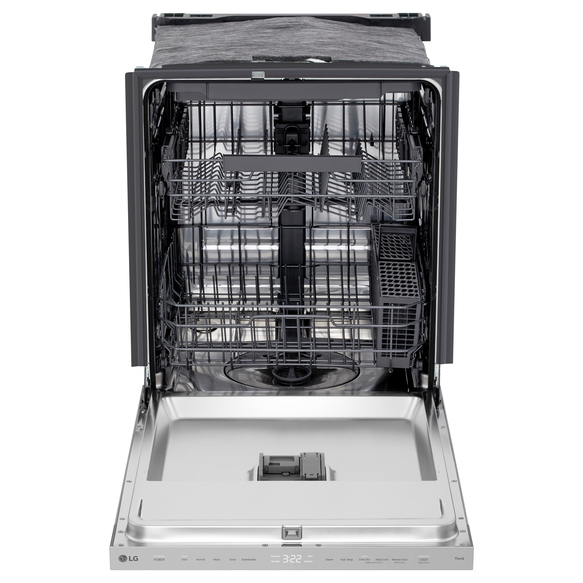 LG FlushFit Top Control Dishwasher with ThinQ Auto Leak Detection, 46 dBA