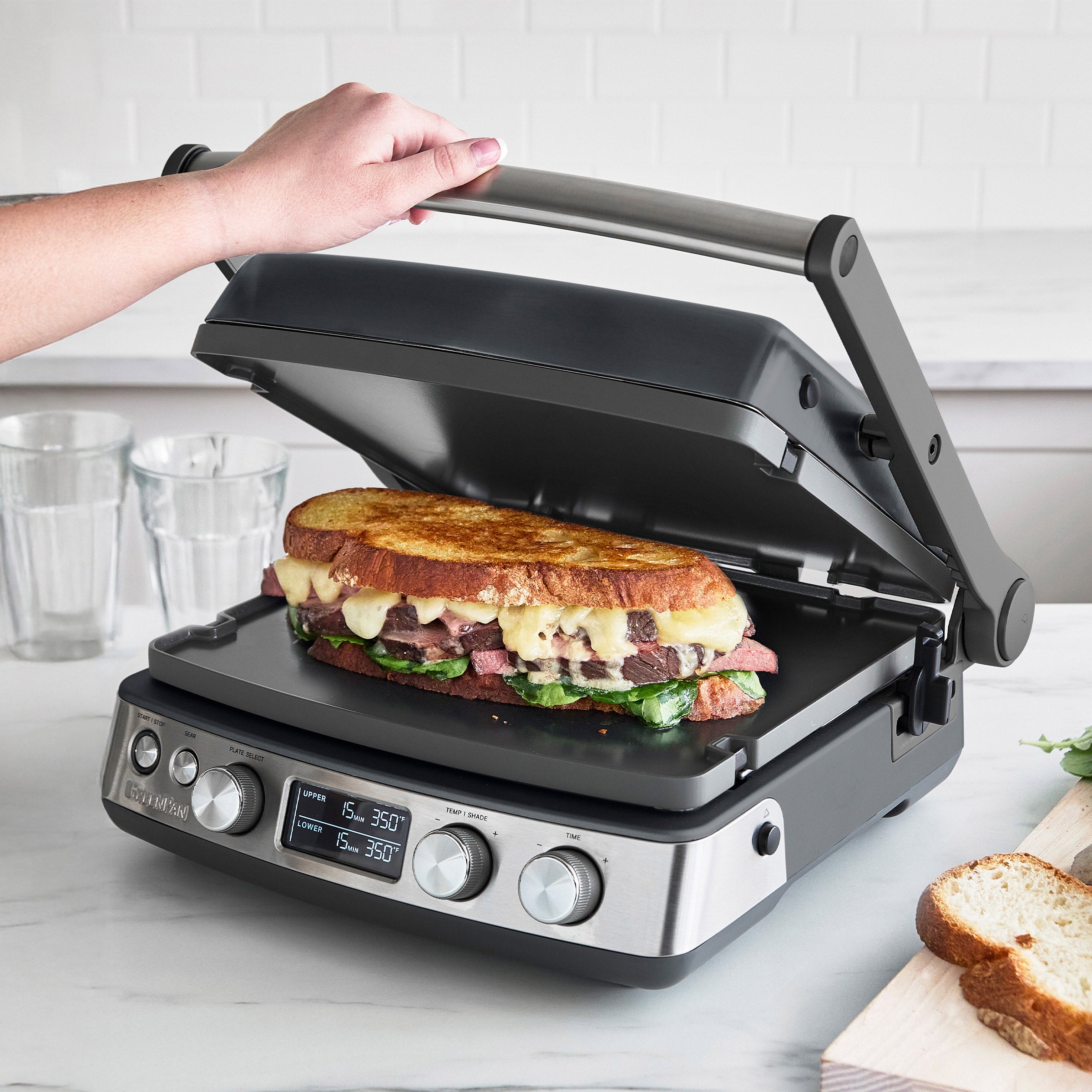 GreenPan Multi Grill & Griddle with Waffle Plate