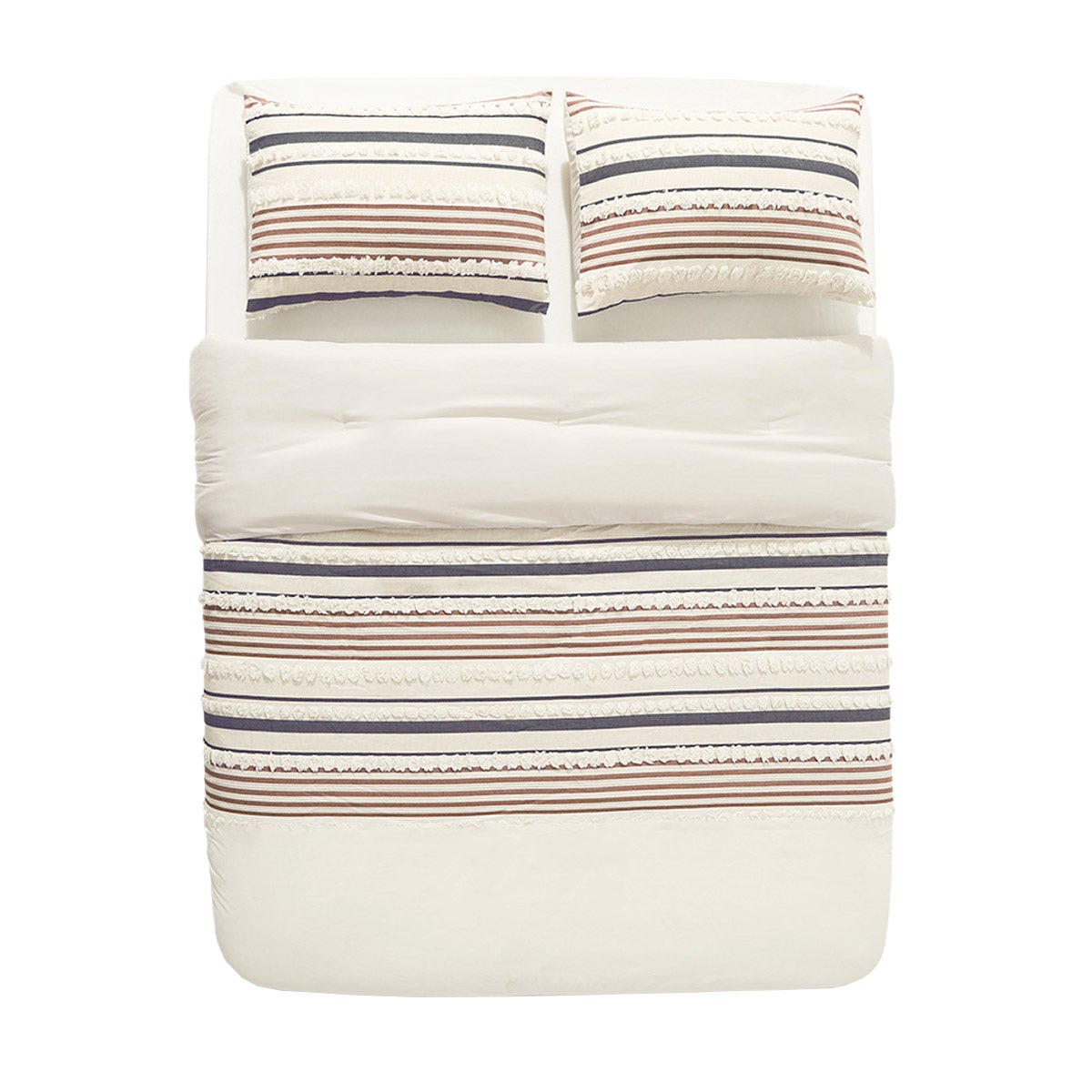 Jasmine Tufted Jacquard 3-piece Comforter Set