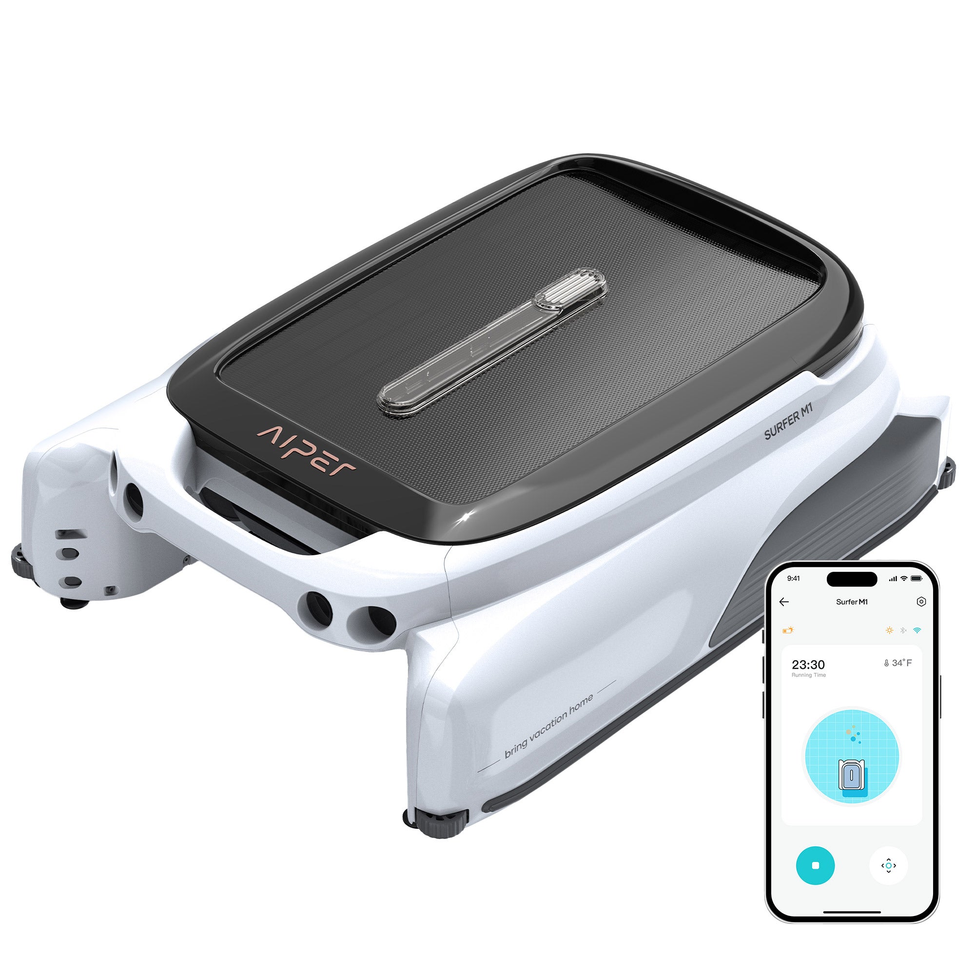 Aiper EcoSurfer M1 Solar Powered Robotic Pool Skimmer