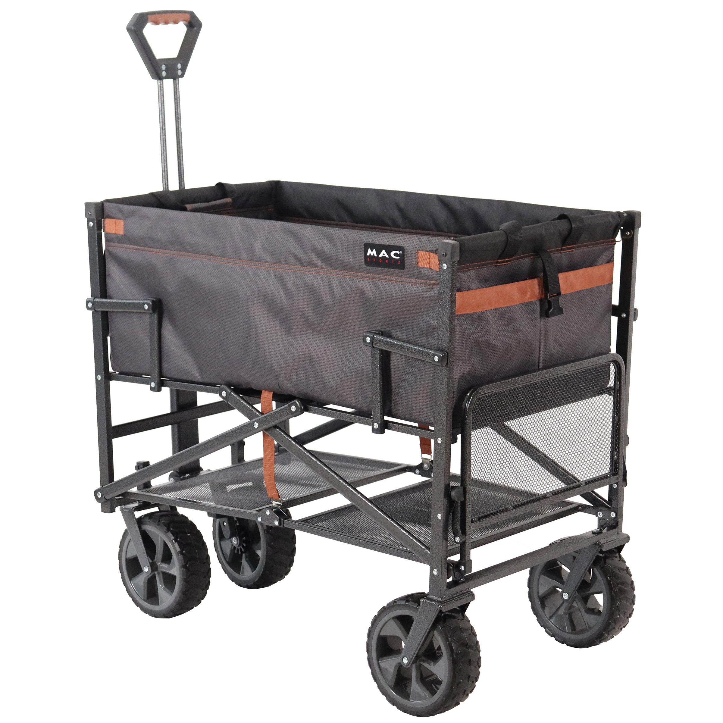 Mac Sports Double Decker Wagon with Brakes