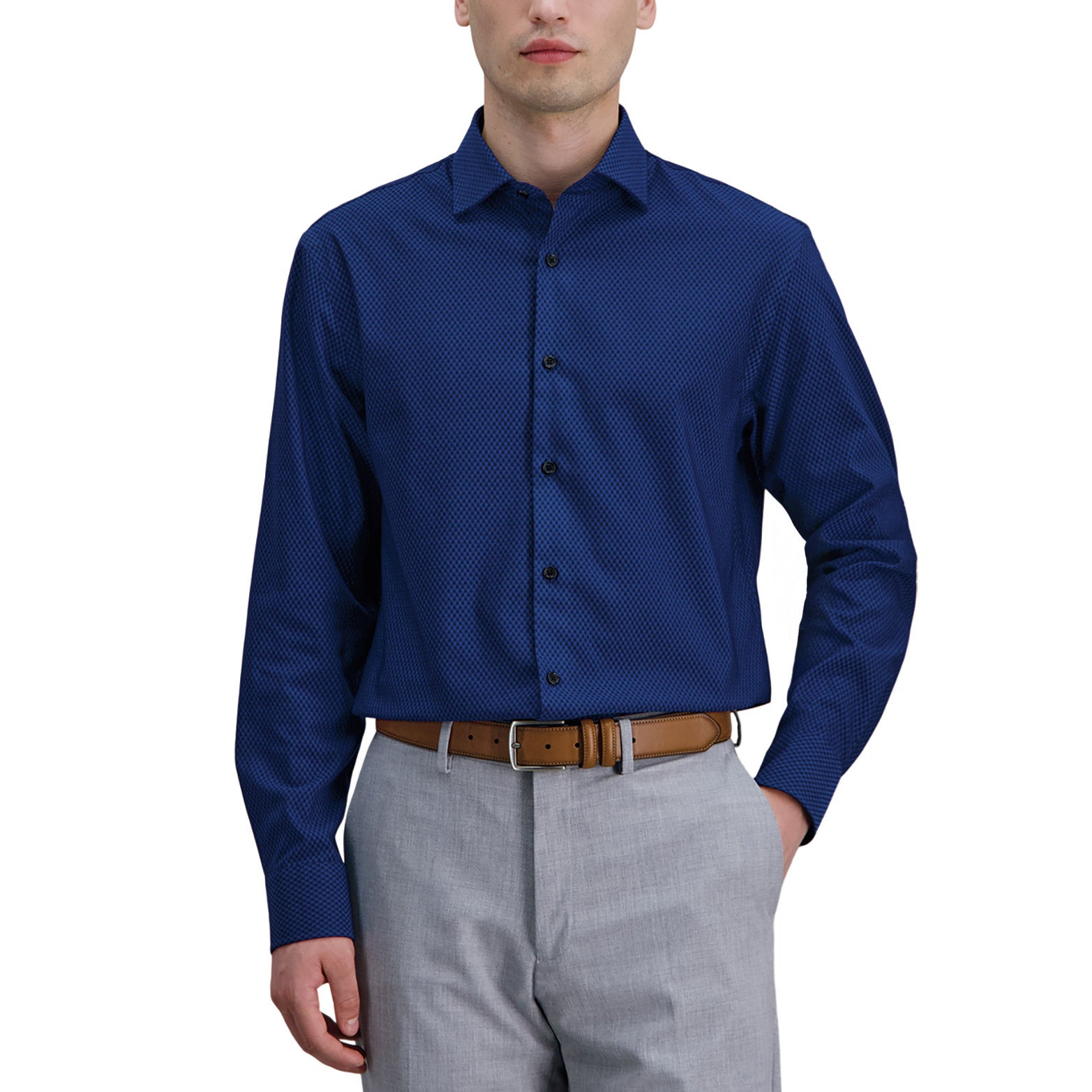 Haggar Men's Button-Up Dress Shirt