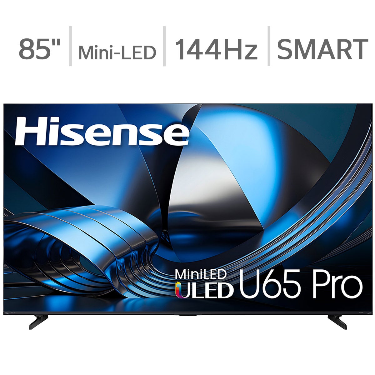 Hisense 85" Class - U65 Pro Series - 4K ULED MiniLED Smart TV - Allstate 3-Year Protection Plan Bundle Included for 5 Years of Total Coverage*.