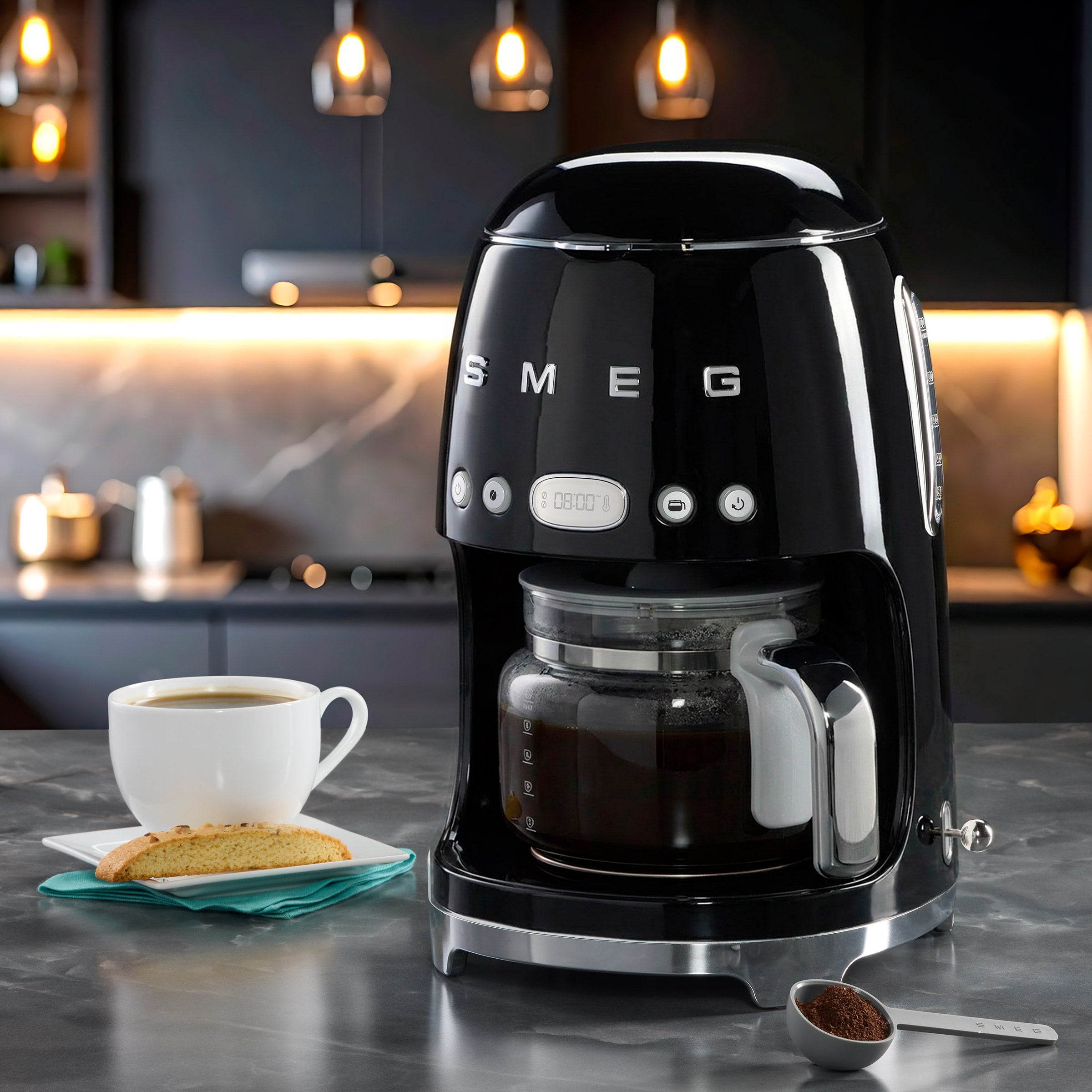 SMEG 50's Style Drip Coffee Machine, 10-cup