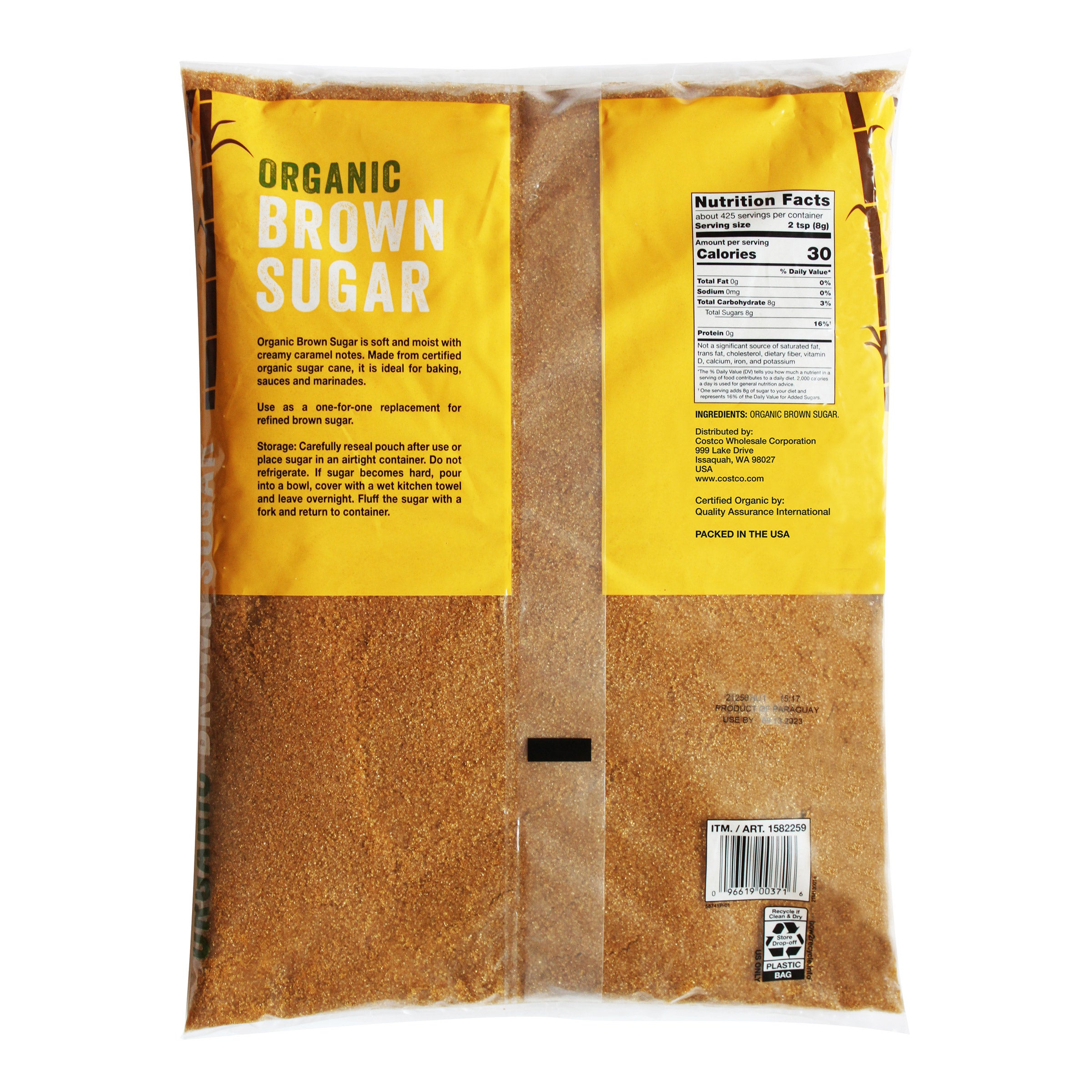 Organic Brown Sugar, 7.5 lbs