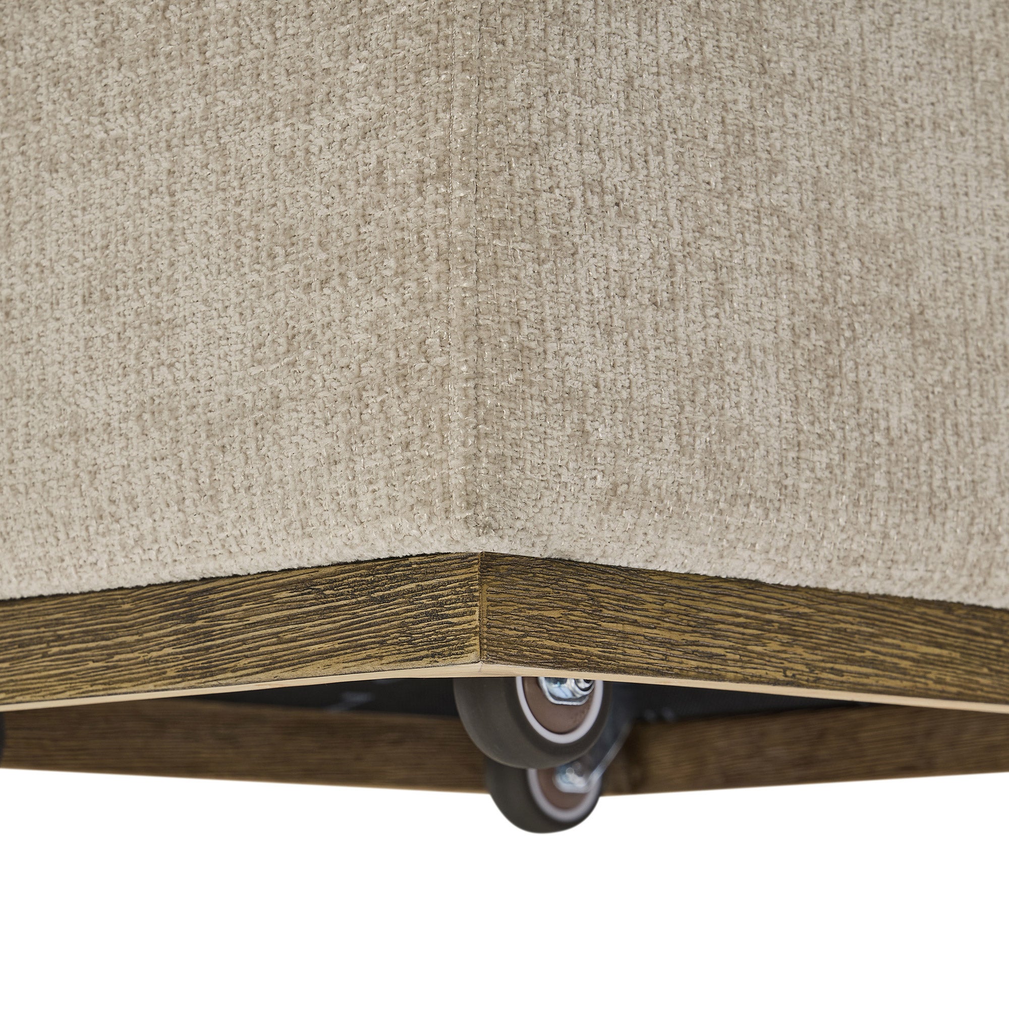 Henredon Murphy Fabric Dining Chair with Wood Base and Casters