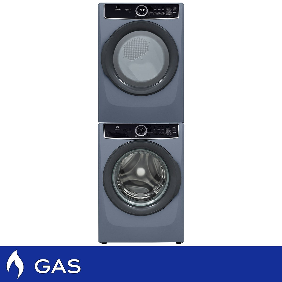 Electrolux Front Load 4.5 cu. ft. Washer with LuxCare Plus Wash and 8.0 cu. ft. Gas Dryer with Perfect Steam with Stacking Kit