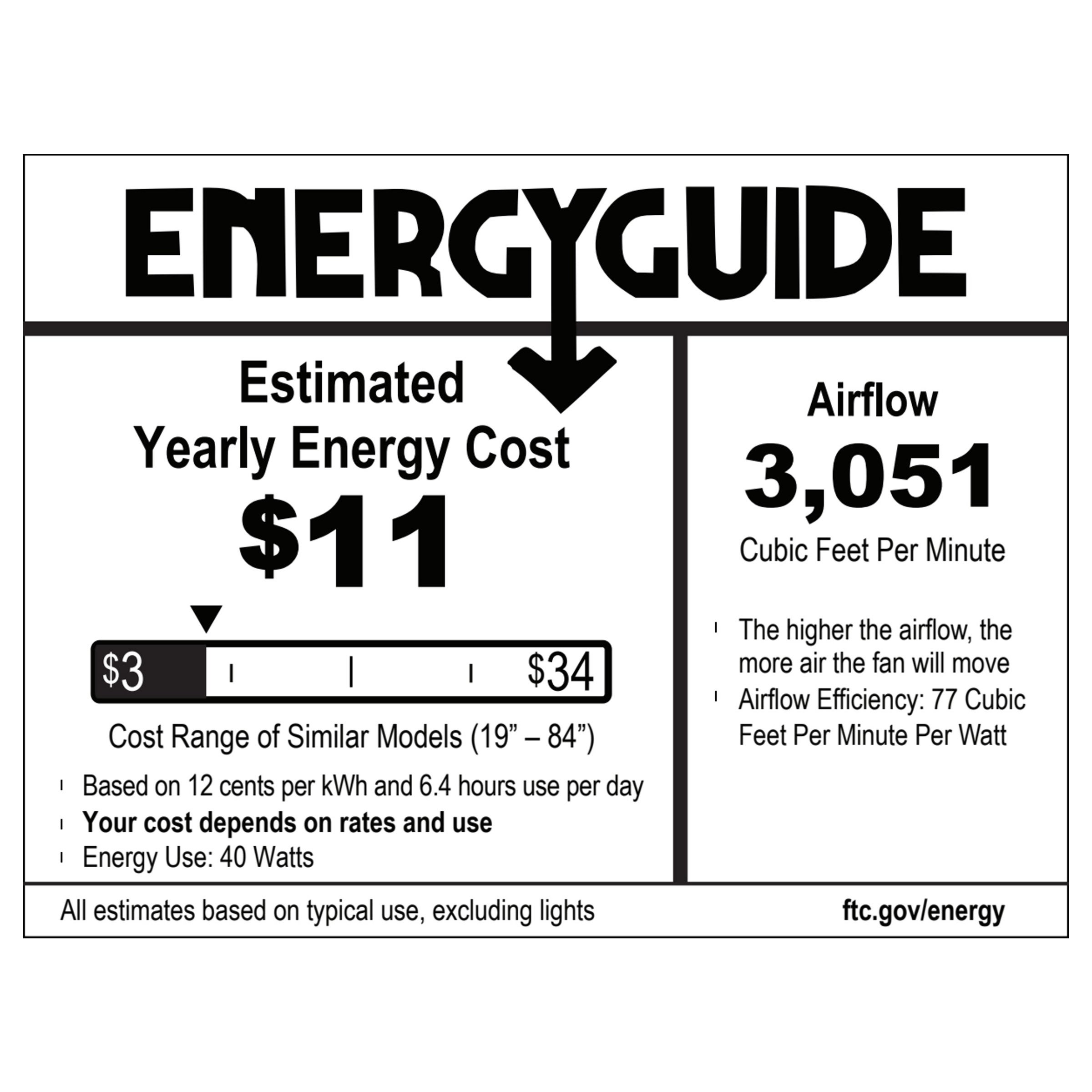 Hunter Exeter 54” 3-Blade Indoor / Outdoor Ceiling Fan