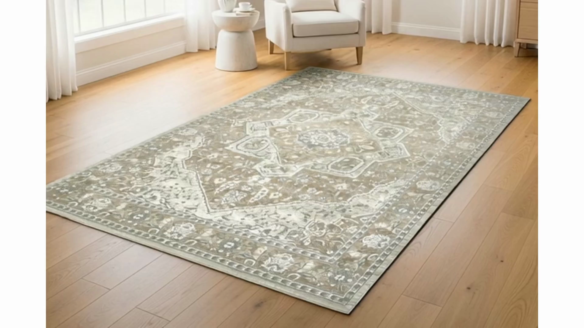 Sasha Runner, Adryan Beige, 2'6" x 7'
