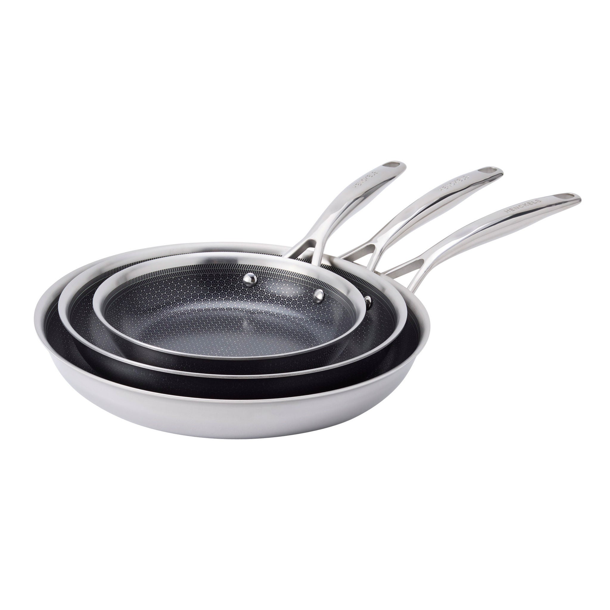 Henckels Paradigm Ceramic 3-piece Fry Pan Set