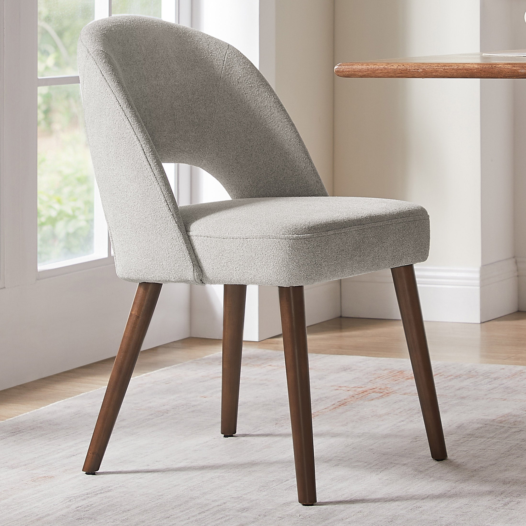 Lilah Dining Chair in Light Gray, Set of 2