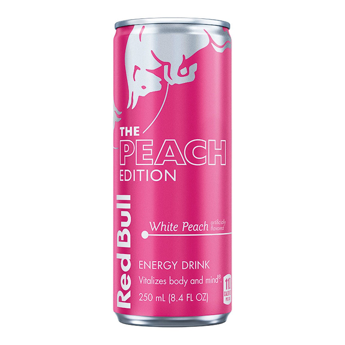Red Bull Energy Drink, White Peach, 8.4 fl oz, 24-count